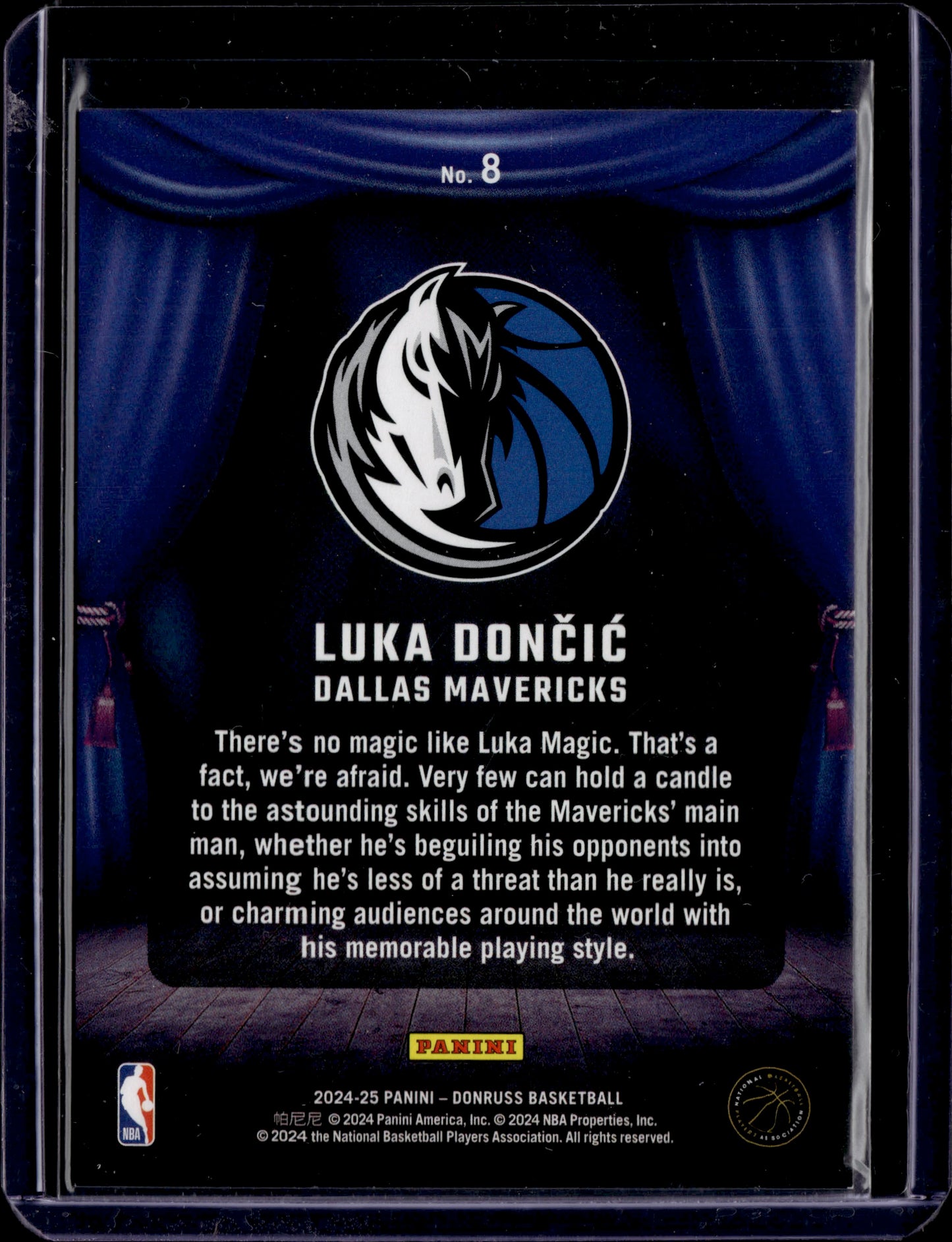 2024-25 Panini Donruss Luka Dončić Magicians /15 SSP #8
