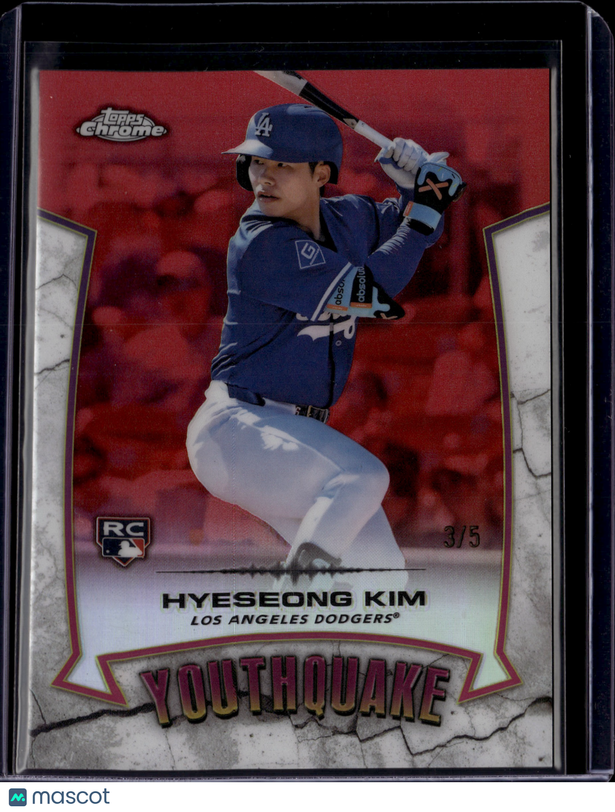 2025 Topps Chrome Youthquake Hyeseong Kim #YG-3 RC 3/5