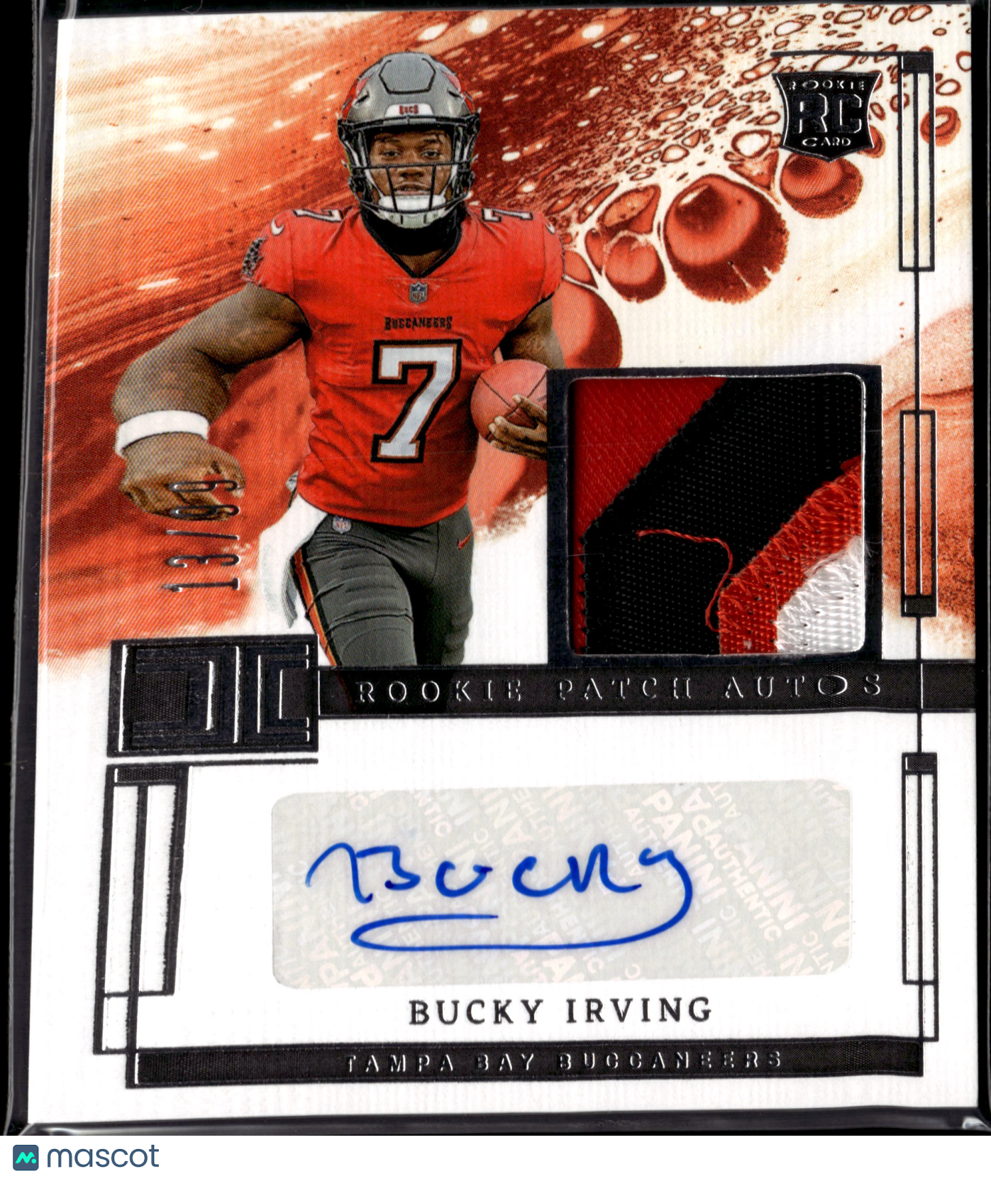 2024 Panini Impeccable Bucky Irving #RPA-BIG Autograph Patch RC 13/99