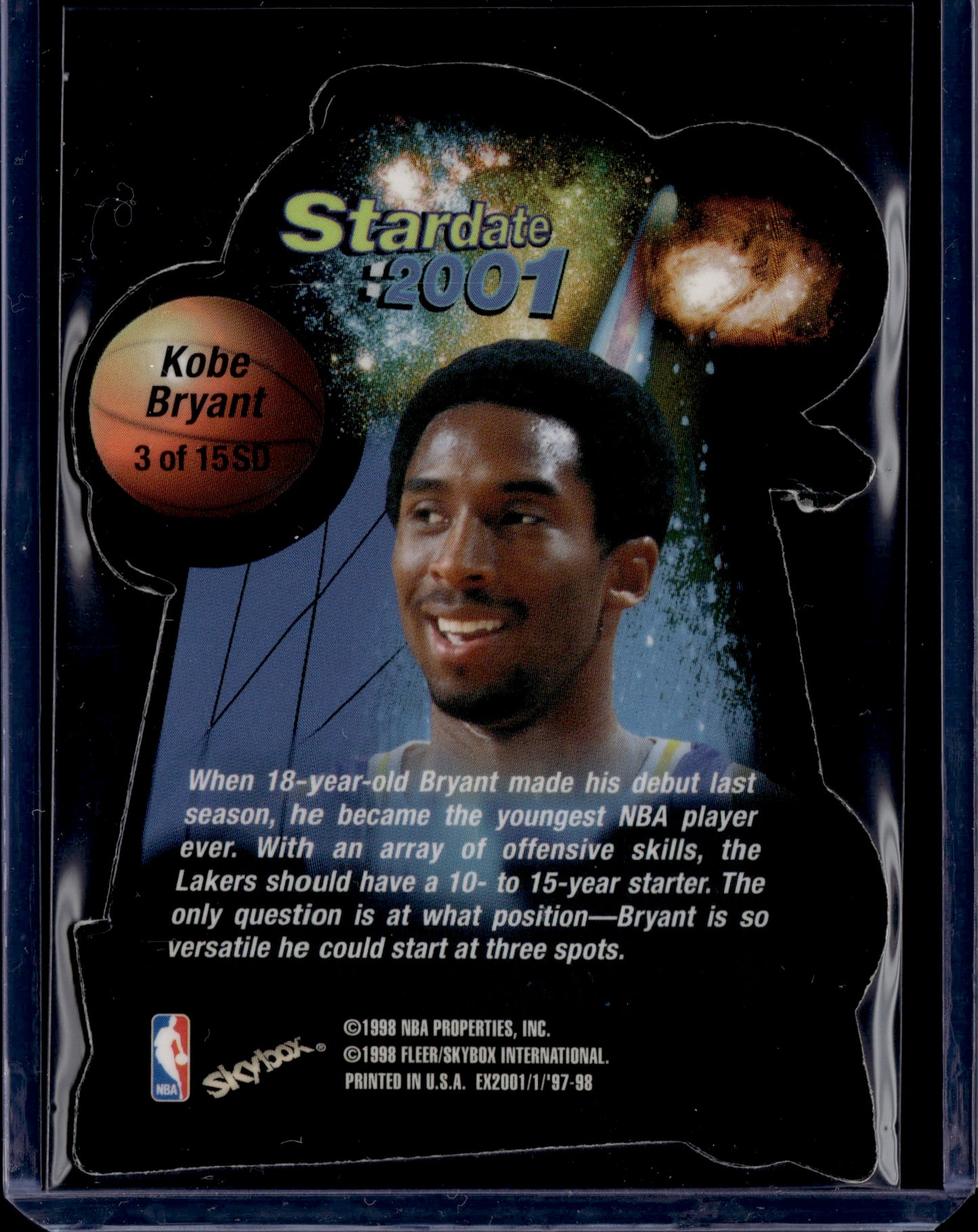 1997-98 SkyBox E-X2001 Stardate 2001 Kobe Bryant #3 of 15