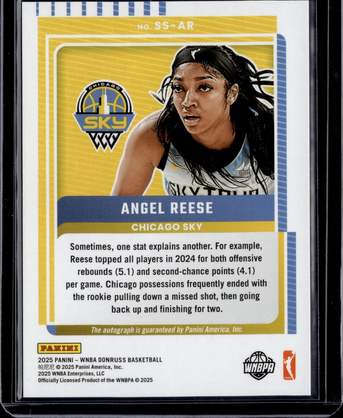 2025 Panini Donruss Signature Series Angel Reese #SS-AR /49