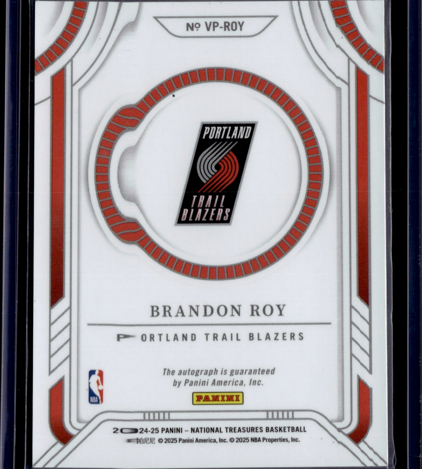 2025 Panini National Treasures Viewpoint Signatures Brandon Roy Auto /10