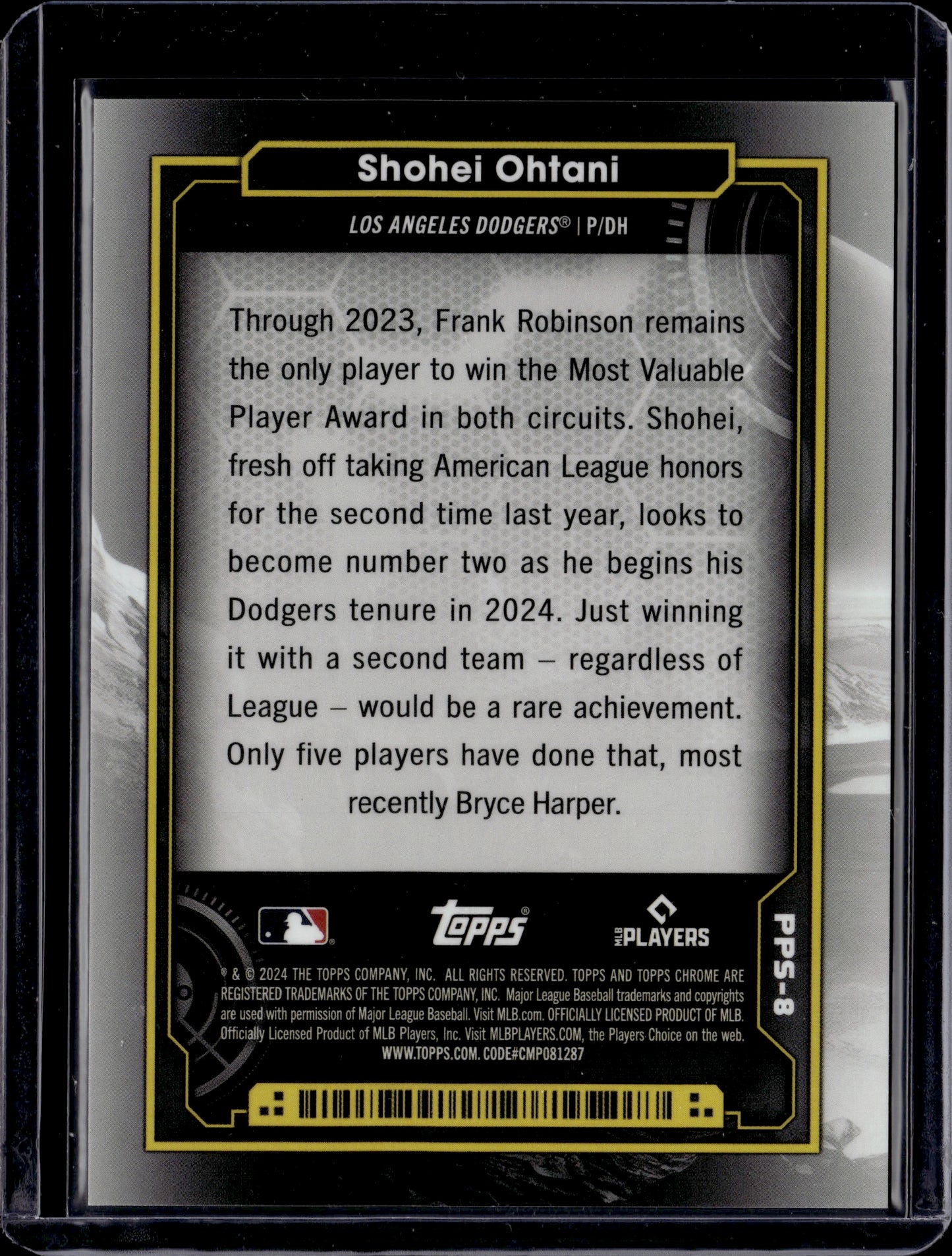 2024 Topps Chrome Planetary Pursuit Shohei Ohtani #PPS-8 The Sun