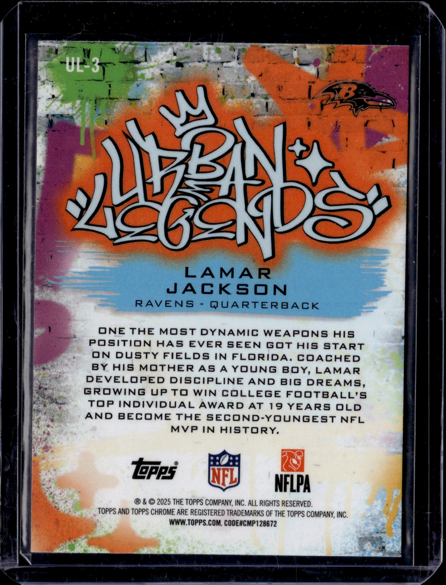 2025 Topps Chrome Urban Legends Lamar Jackson #UL-3
