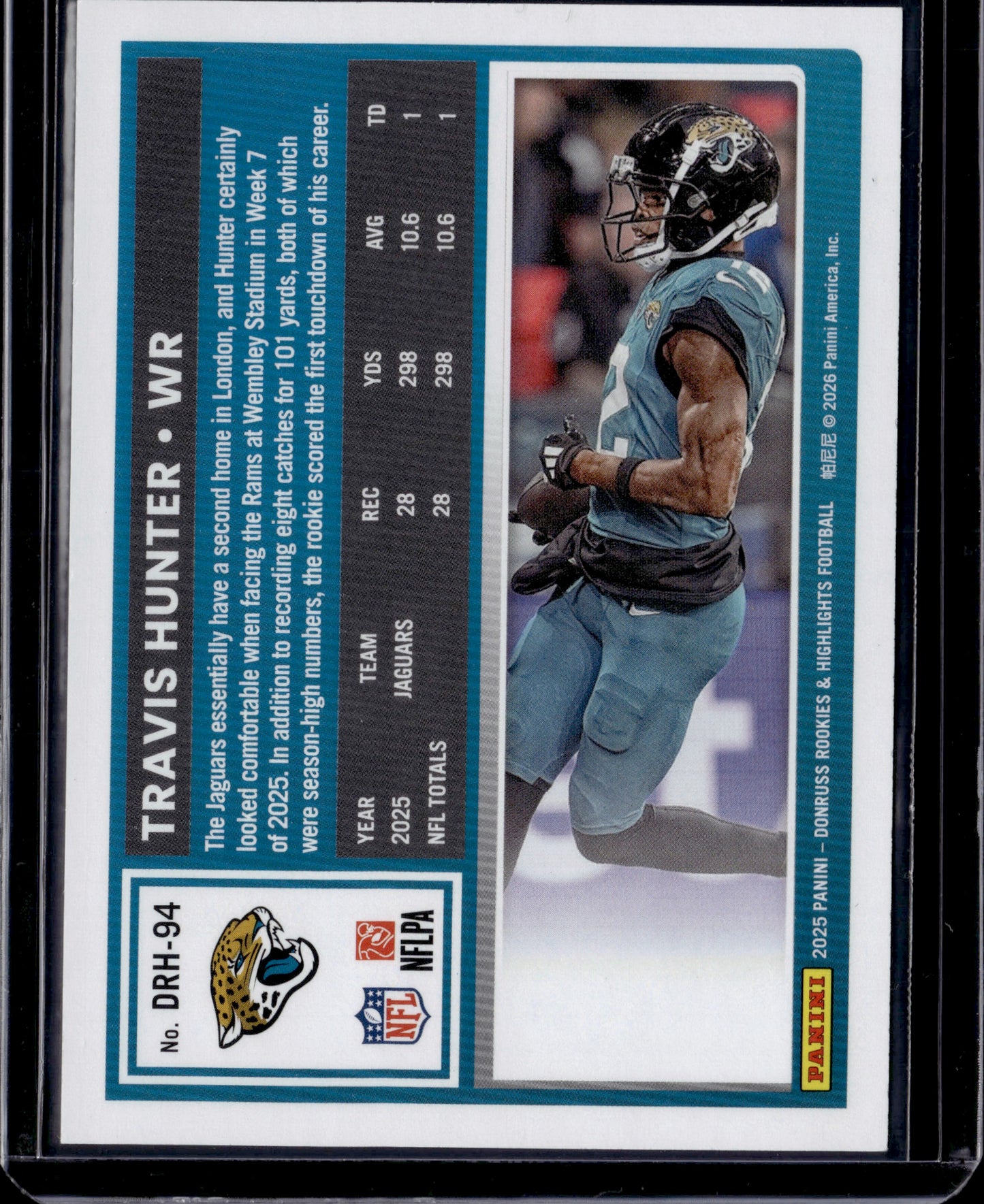 2026 Panini Donruss Highlights Travis Hunter #DRH-94 Gold RC /10