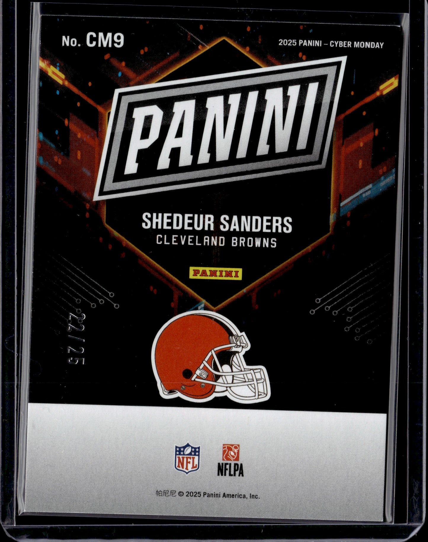 2025 Panini Cyber Monday Shedeur Sanders #CM9 Green RC /25