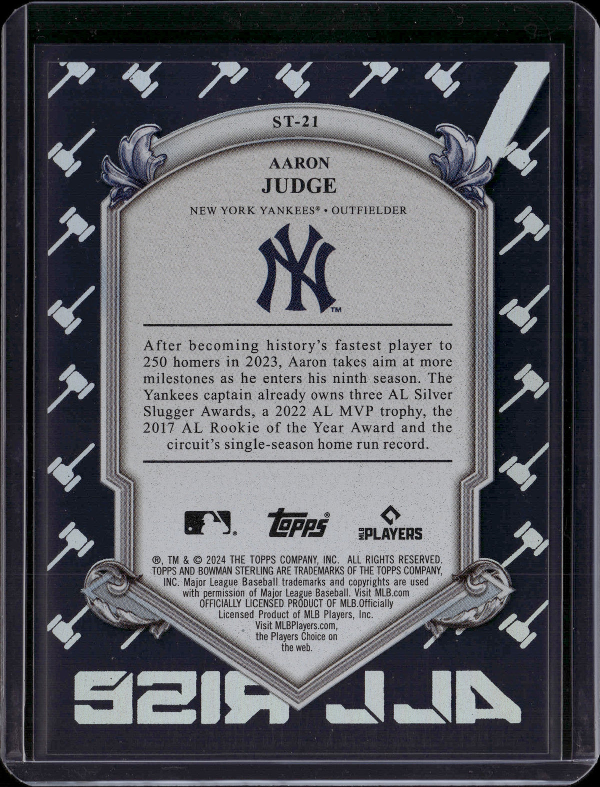 2024 Bowman Sterling Sterling-Tek Aaron Judge #ST-21 18/99