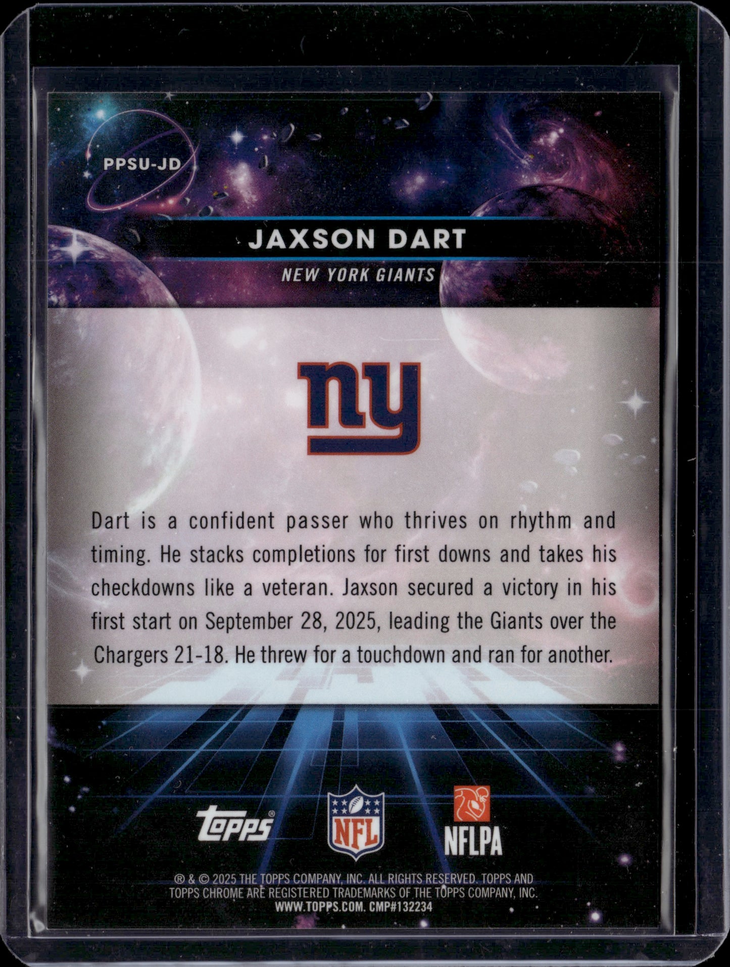 2025 Topps Chrome Planetary Pursuit Sun Jaxson Dart #PPSU-JD RC