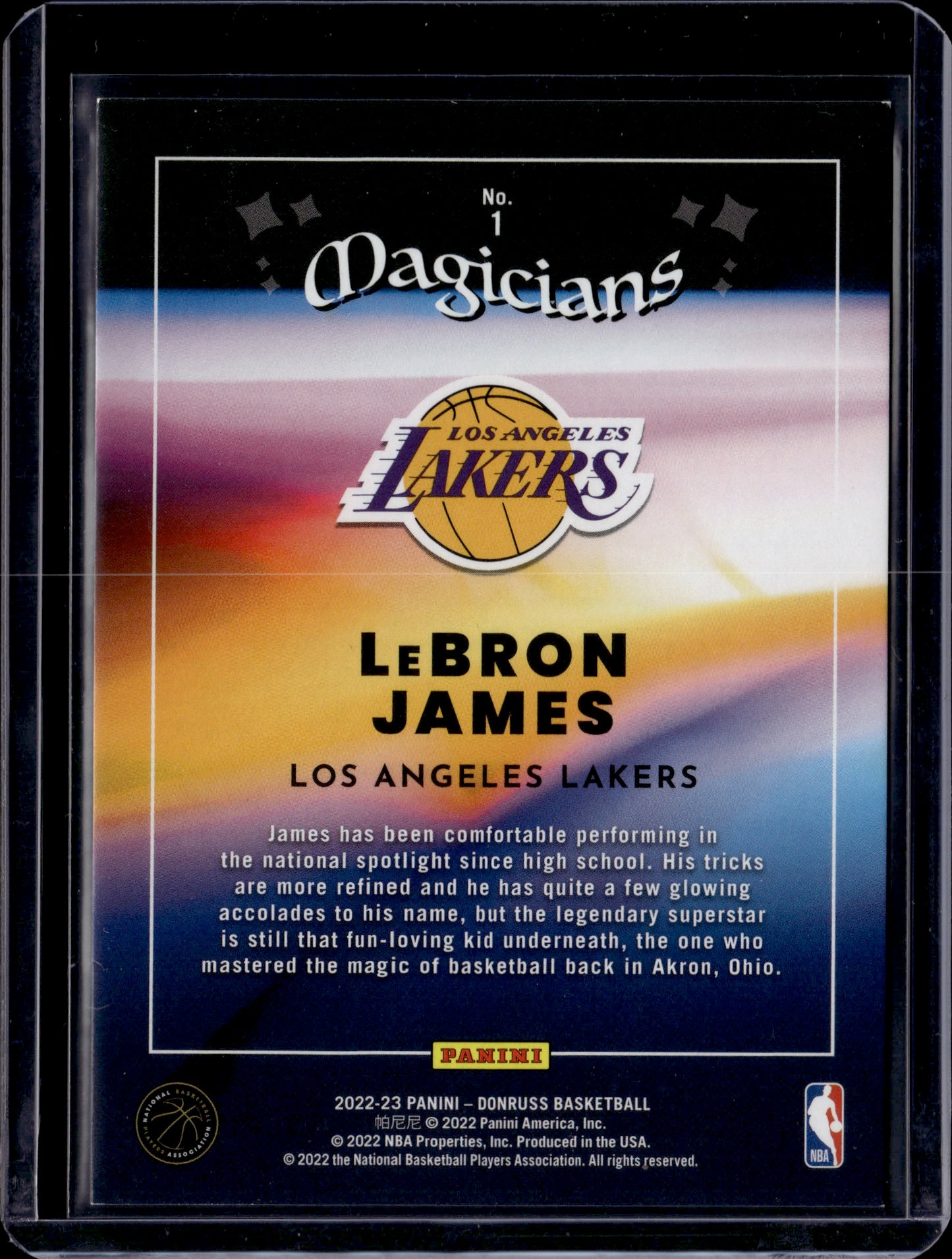 2022 Donruss Magicians LeBron James #1 /25