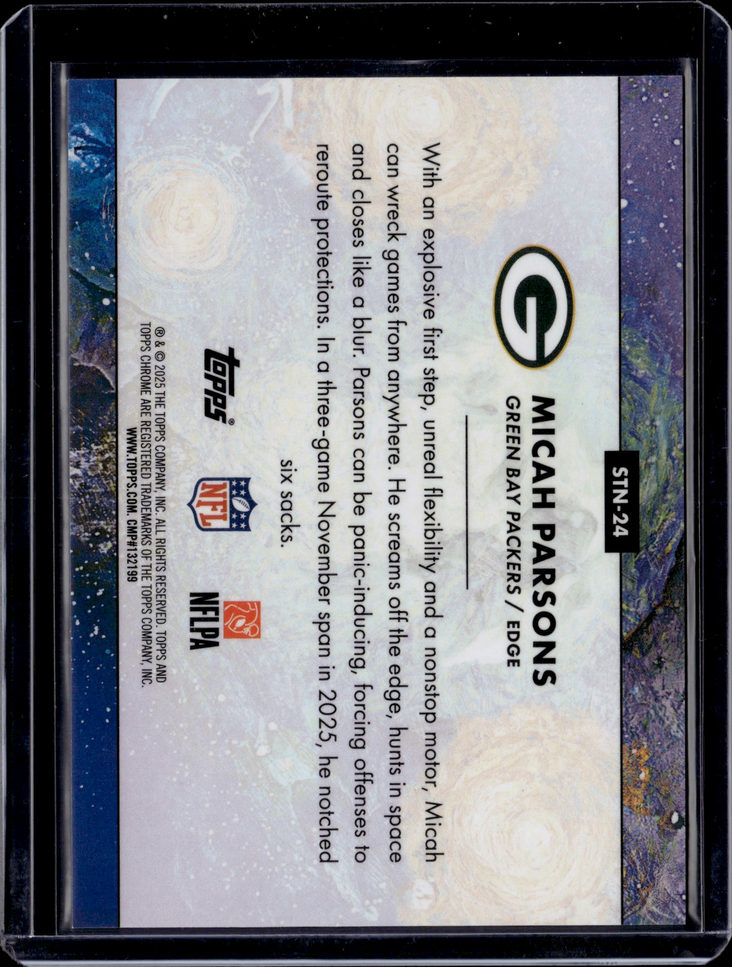2025 Topps Chrome Stars in the Night Micah Parsons Gold /50 #STN-24