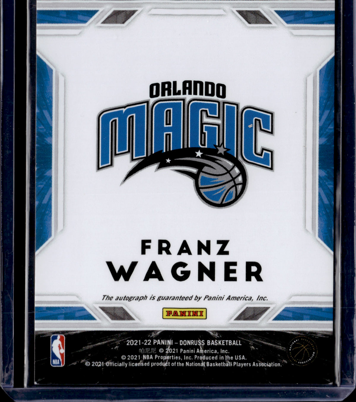 2021 Donruss Next Day Autographs Franz Wagner Autograph