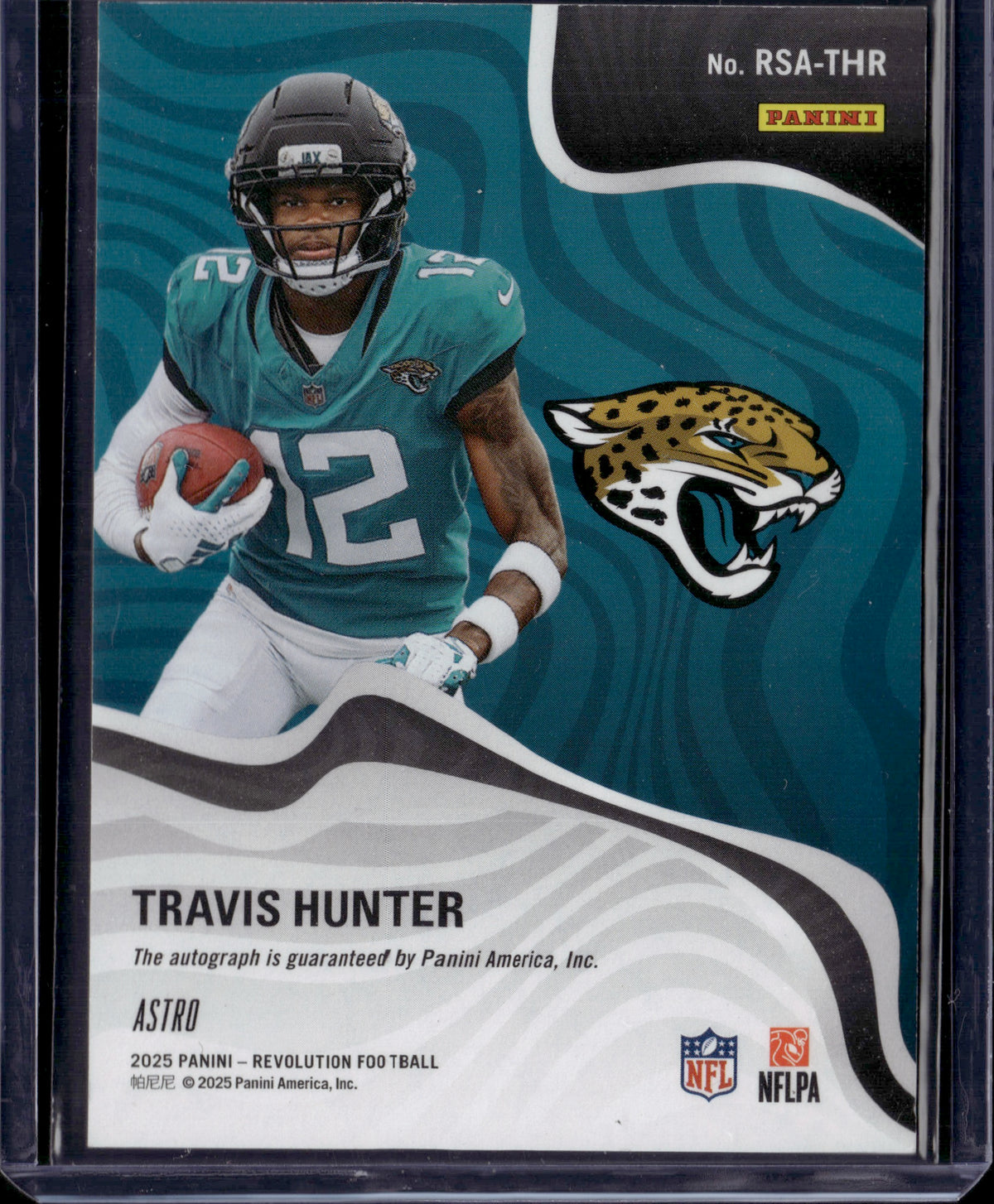 2025 Panini Revolution Football Travis Hunter Auto #RSA-THR Astro