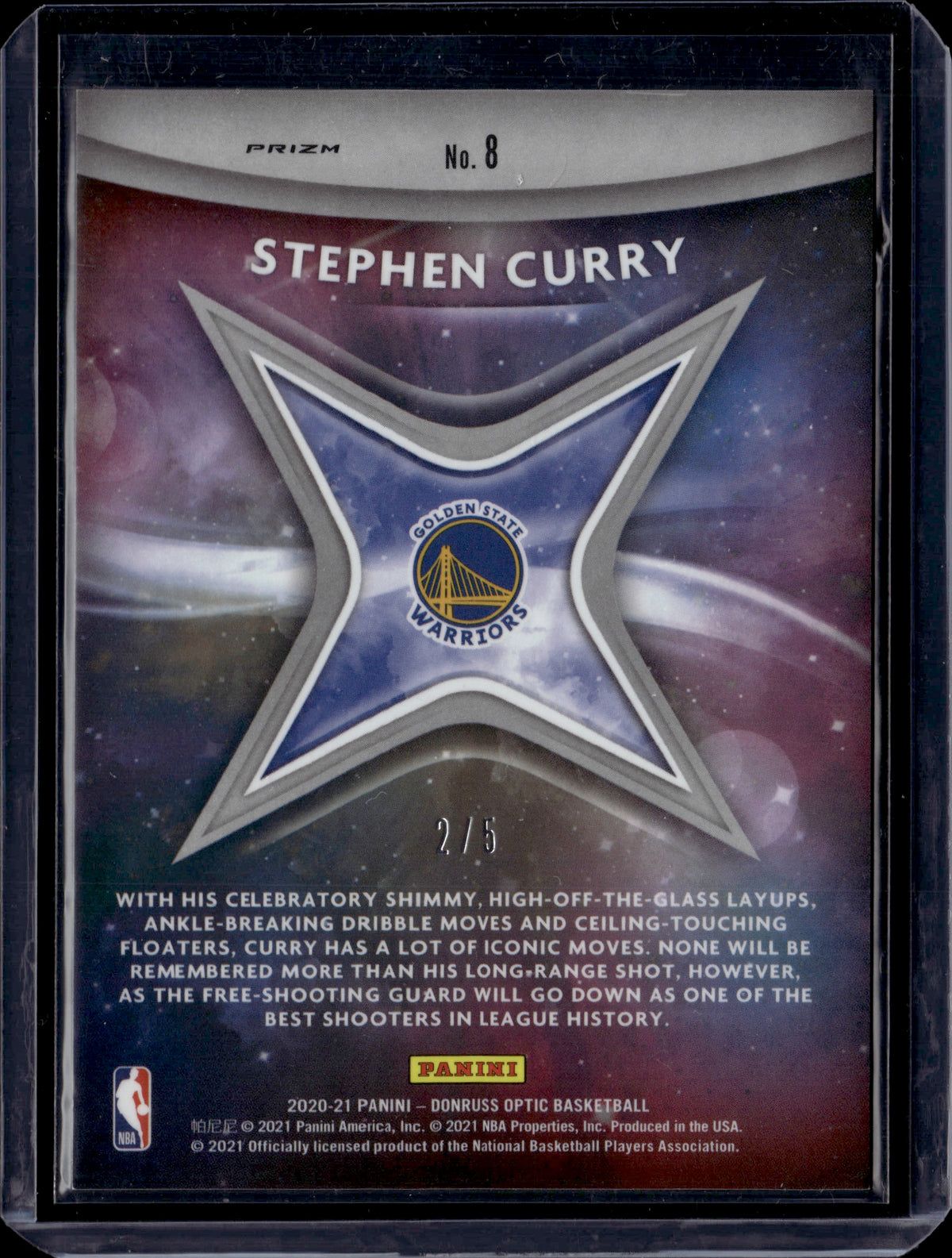 2021 Panini Donruss Optic Stephen Curry #8 Green /5
