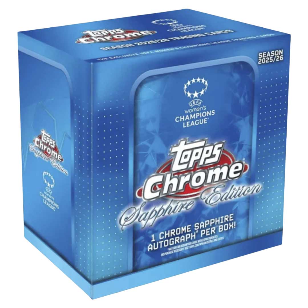 2025-26 Topps UEFA Women's Champions League Chrome Soccer Sapphire Edition Box