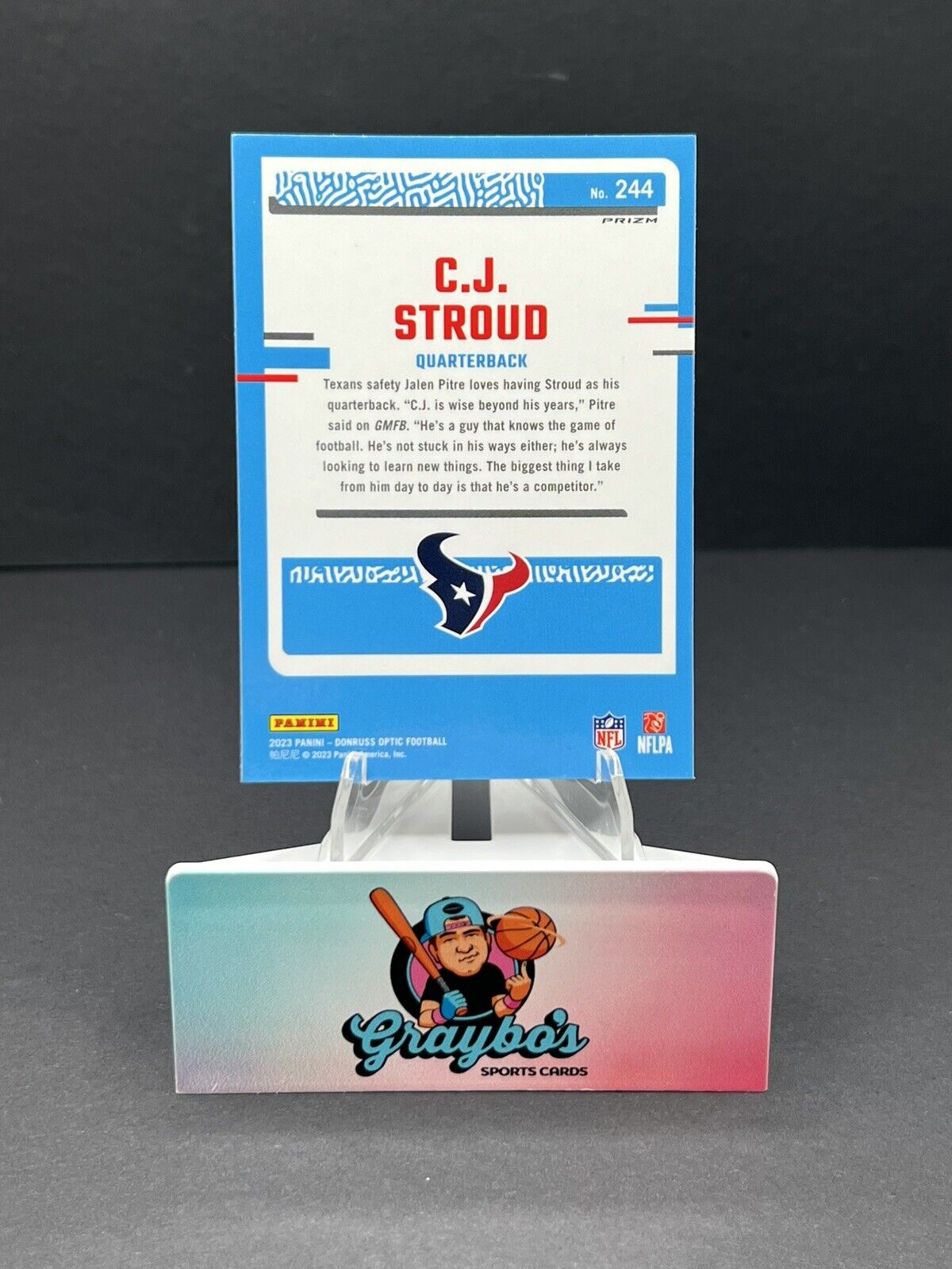 2023 Donruss Optic #244 C.J. Stroud Red Mojo