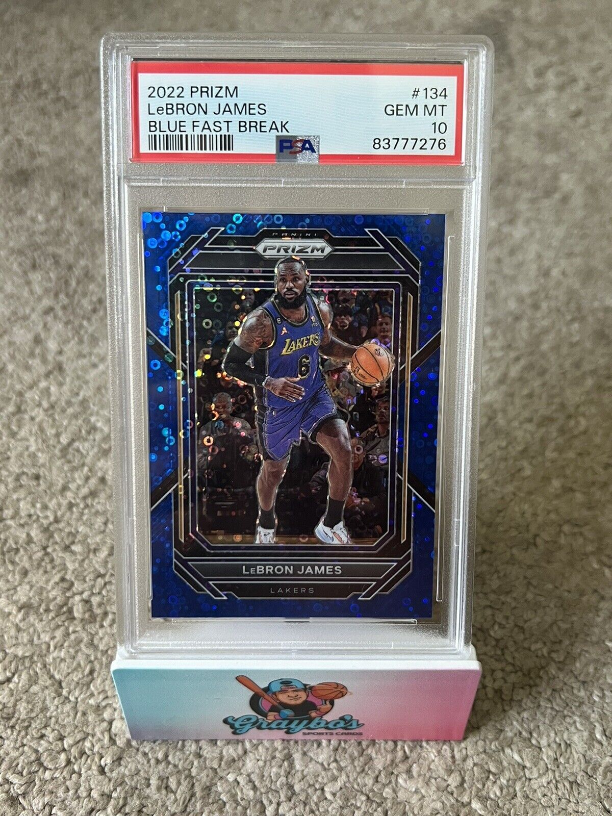 LeBron James Panini Prizm PSA 10 1st Lakers outlet uniform