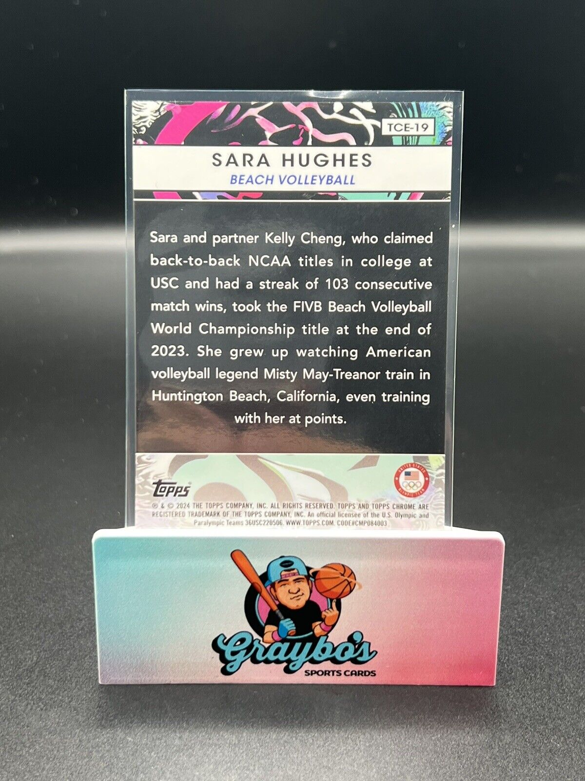 2024 Topps Chrome US Olympics Sara Hughes Expose /10 SSP!