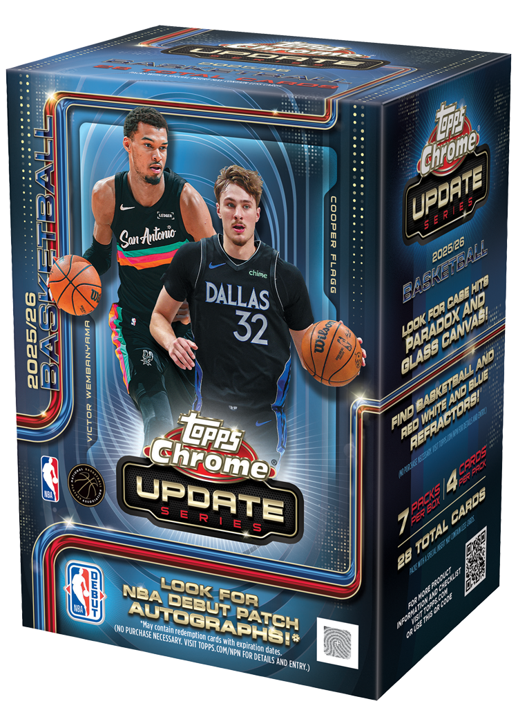 2025-26 Topps Chrome Update Series Basketball Blaster Box