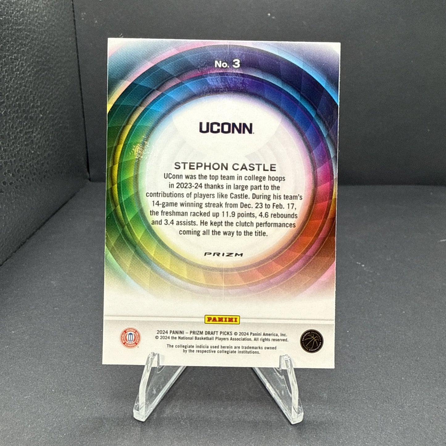 2024 Stephon Castle Panini Prizm Draft Picks COLOR WHEEL ROOKIE SSP RC #3 Spurs