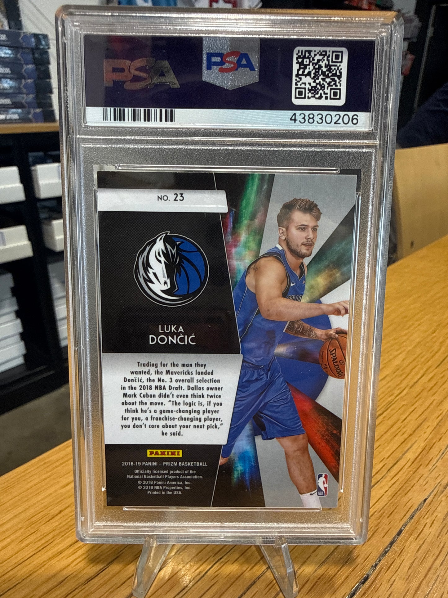 2018 Panini Prizm Freshman Phenoms Luka Doncic #23 PSA 10
