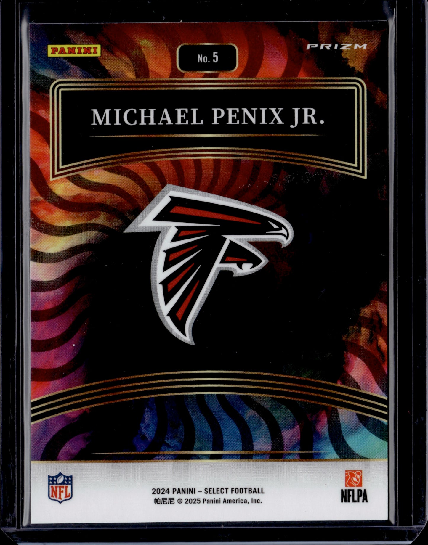 2025 Panini Select Prizm Michael Penix Jr. Color Wheel SSP #No. 5 RC