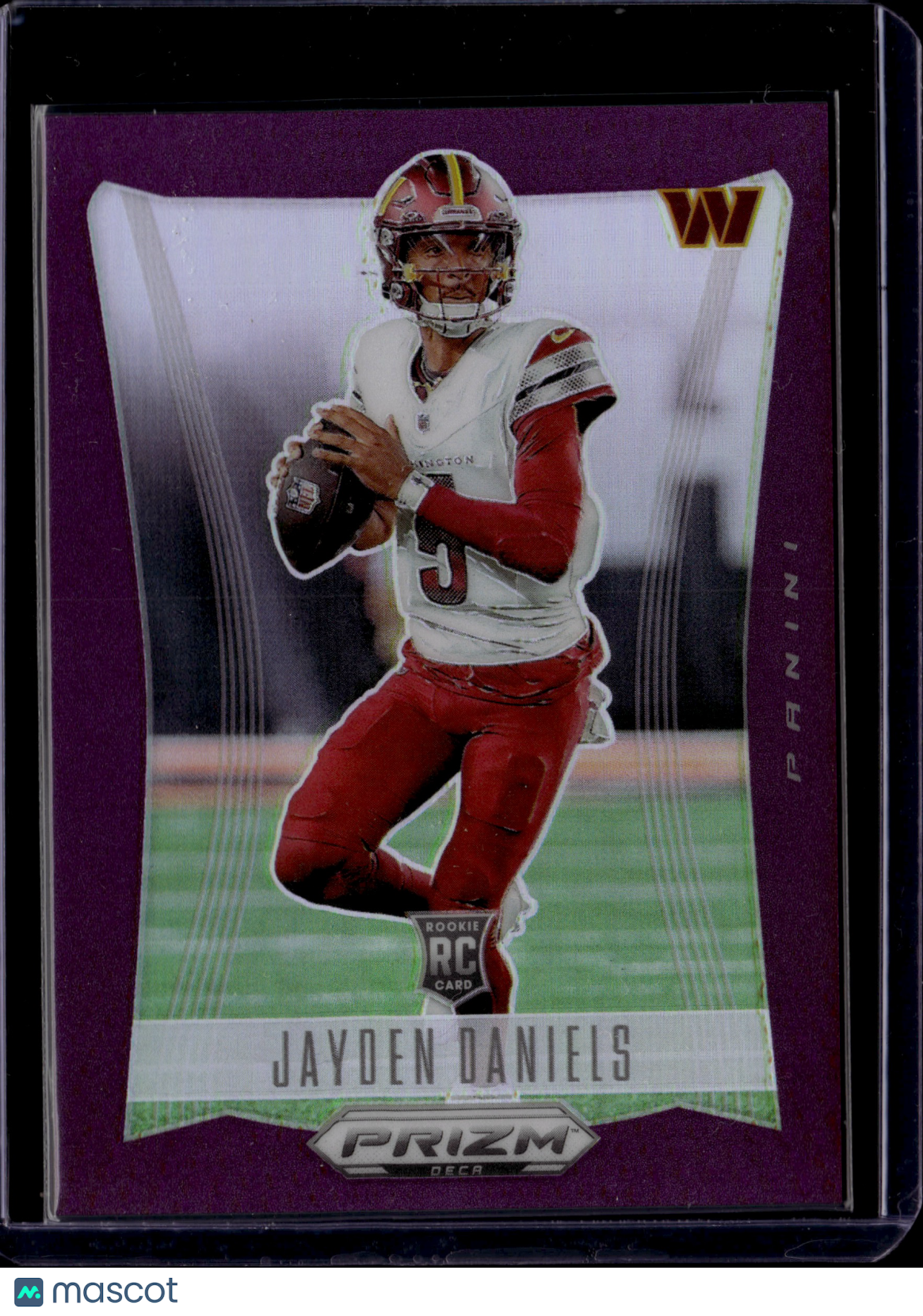 2025 Panini Prizm Jayden Daniels #295 Purple RC 54/99