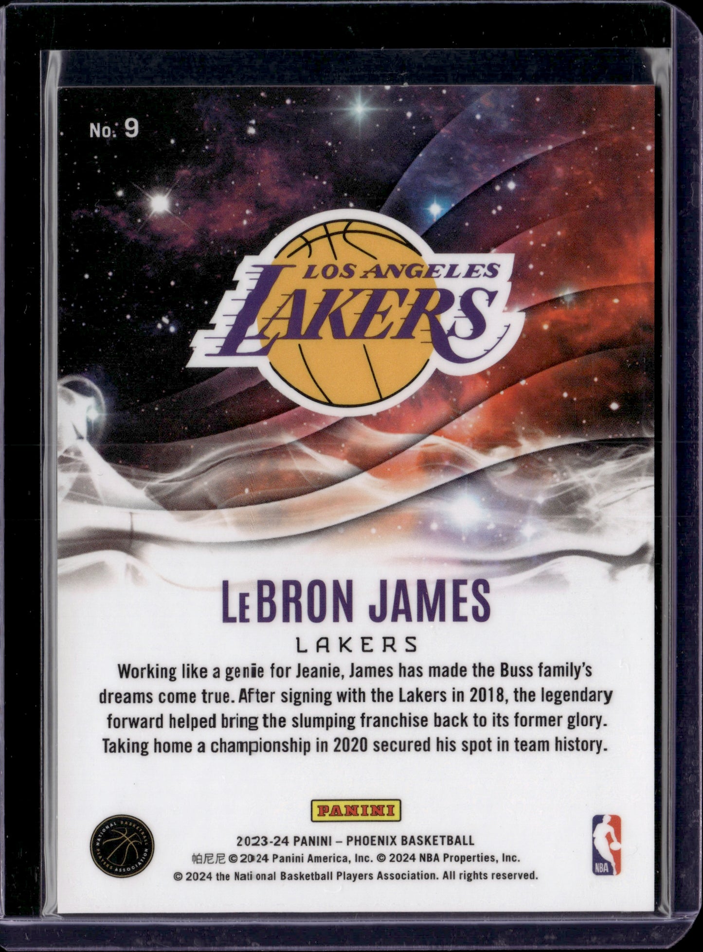 2023-24 Panini Phoenix Genies LeBron James #9