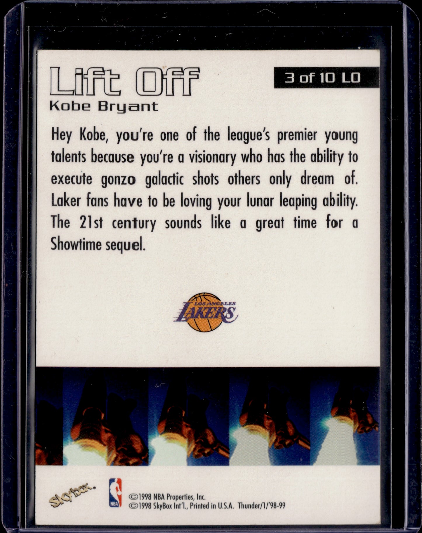 1998-99 SkyBox Thunder Lift Off Kobe Bryant #3 of 10 LO