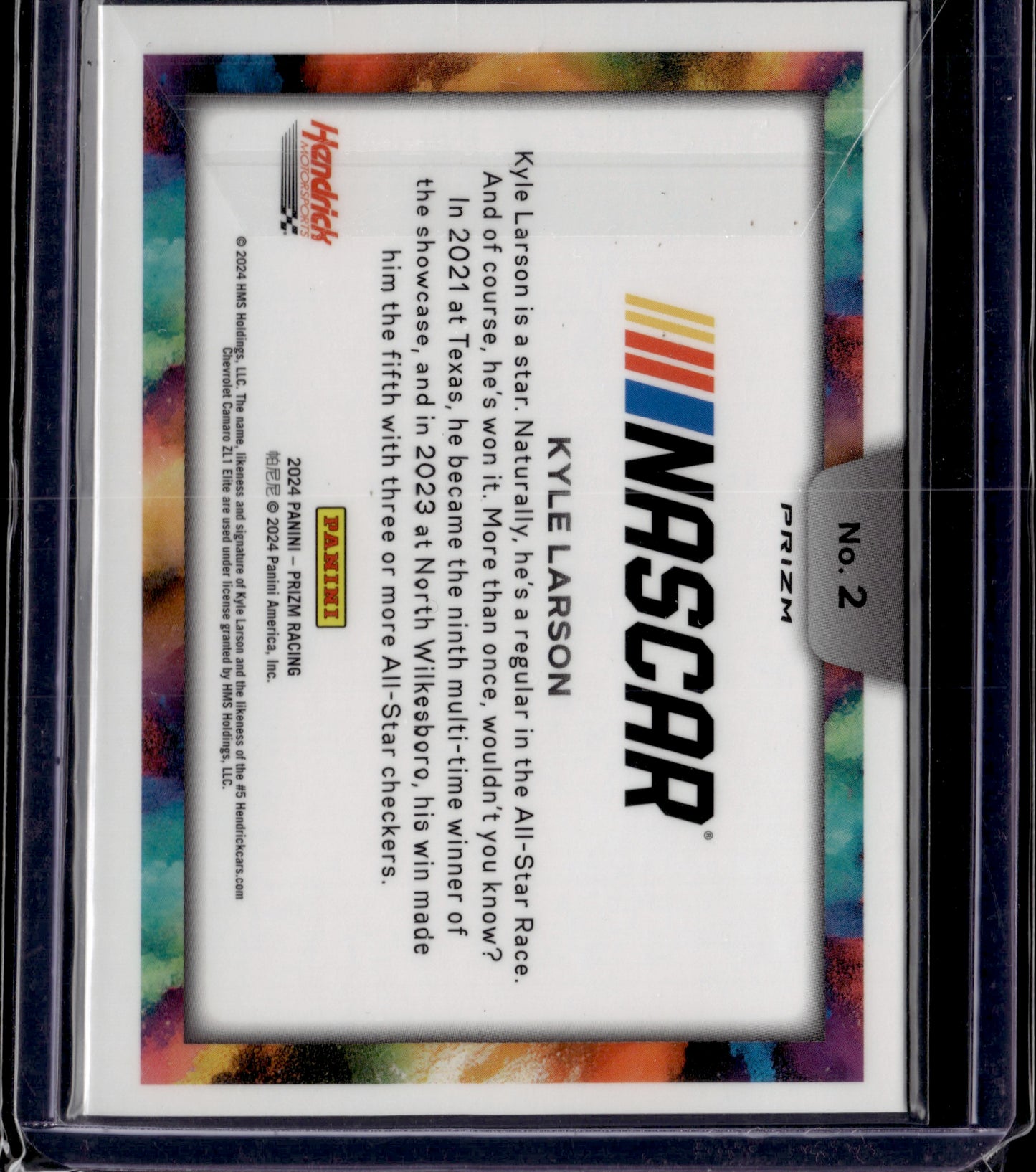 2024 Panini Prizm Kyle Larson Colorblast SP #2
