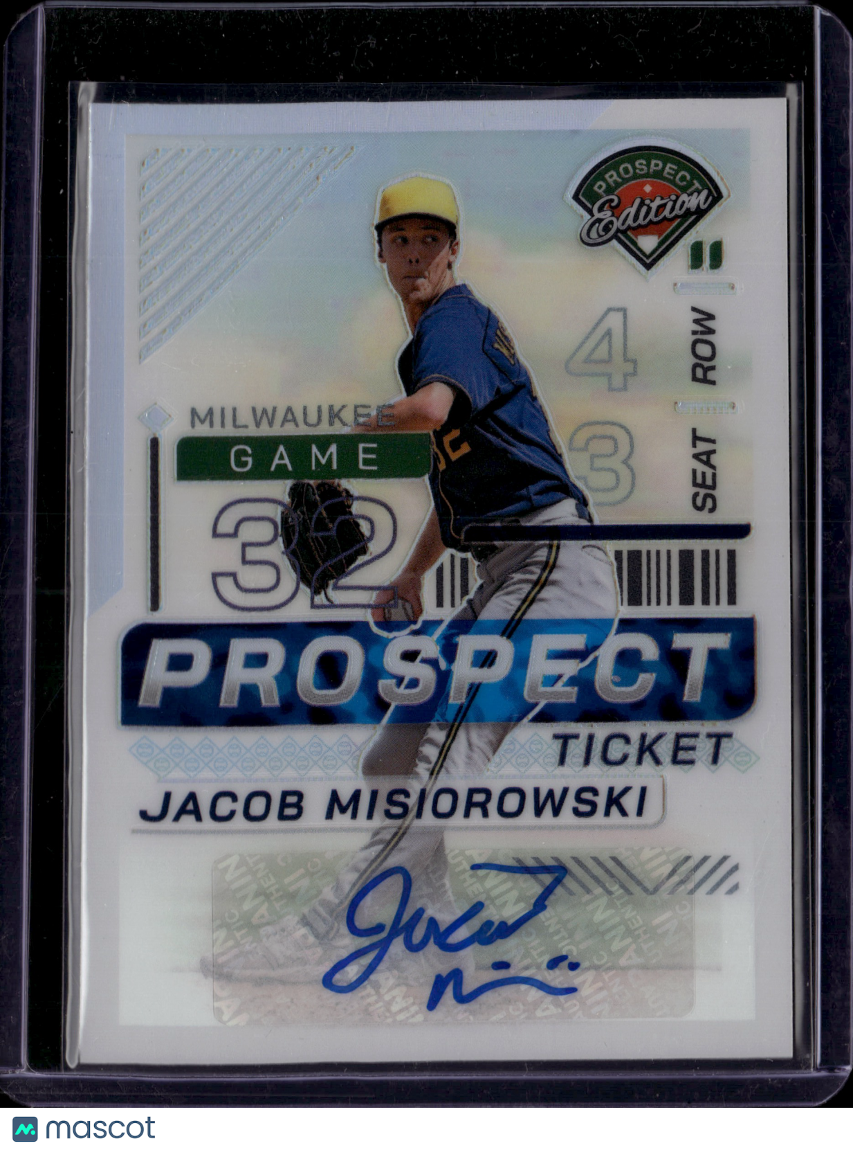 2024 Panini Prizm Prospect Edition Jacob Misiorowski #156 Autograph Silver