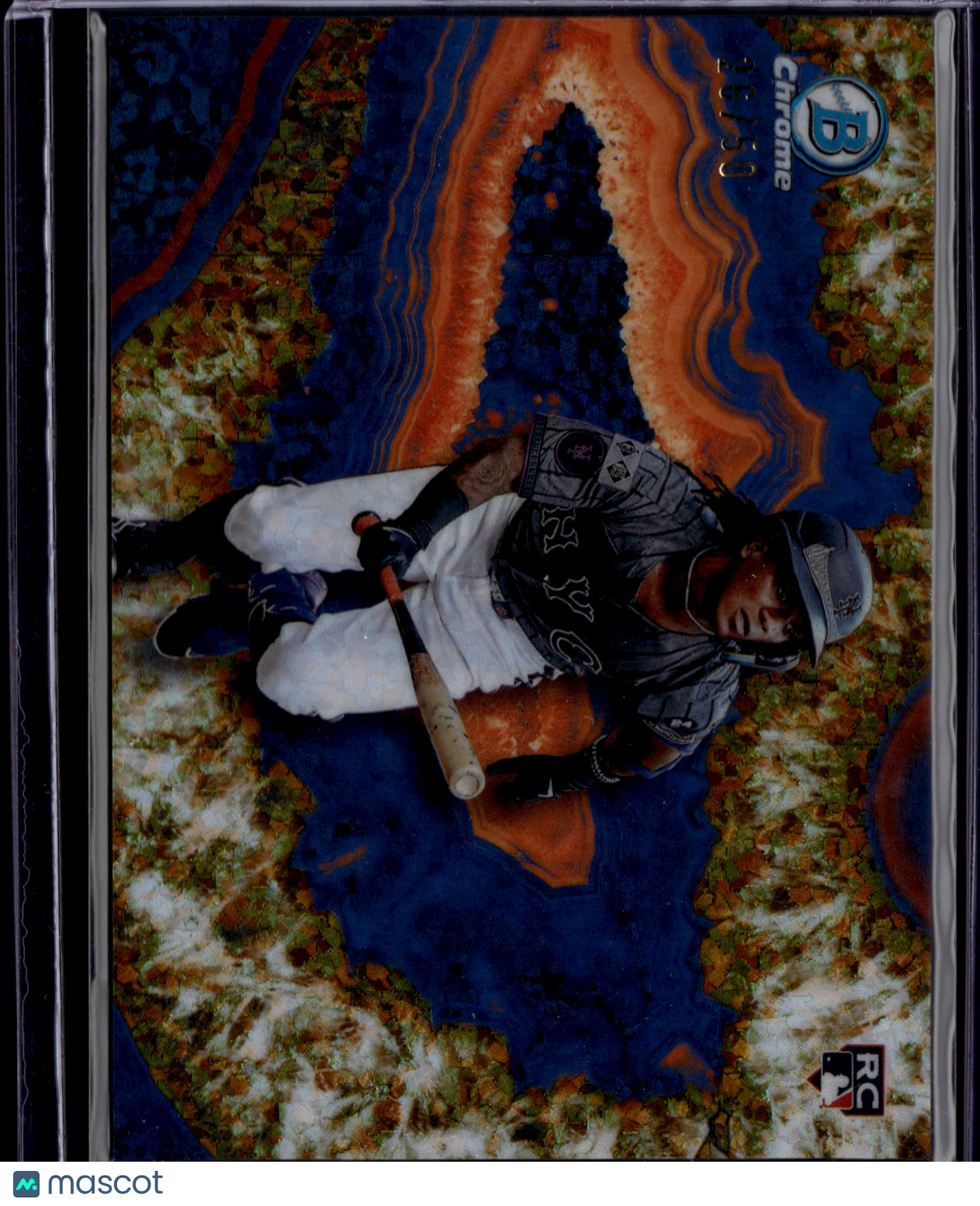 2025 Bowman Chrome Crystallized Luisangel Acuña Gold #BWC-11 RC 05/50