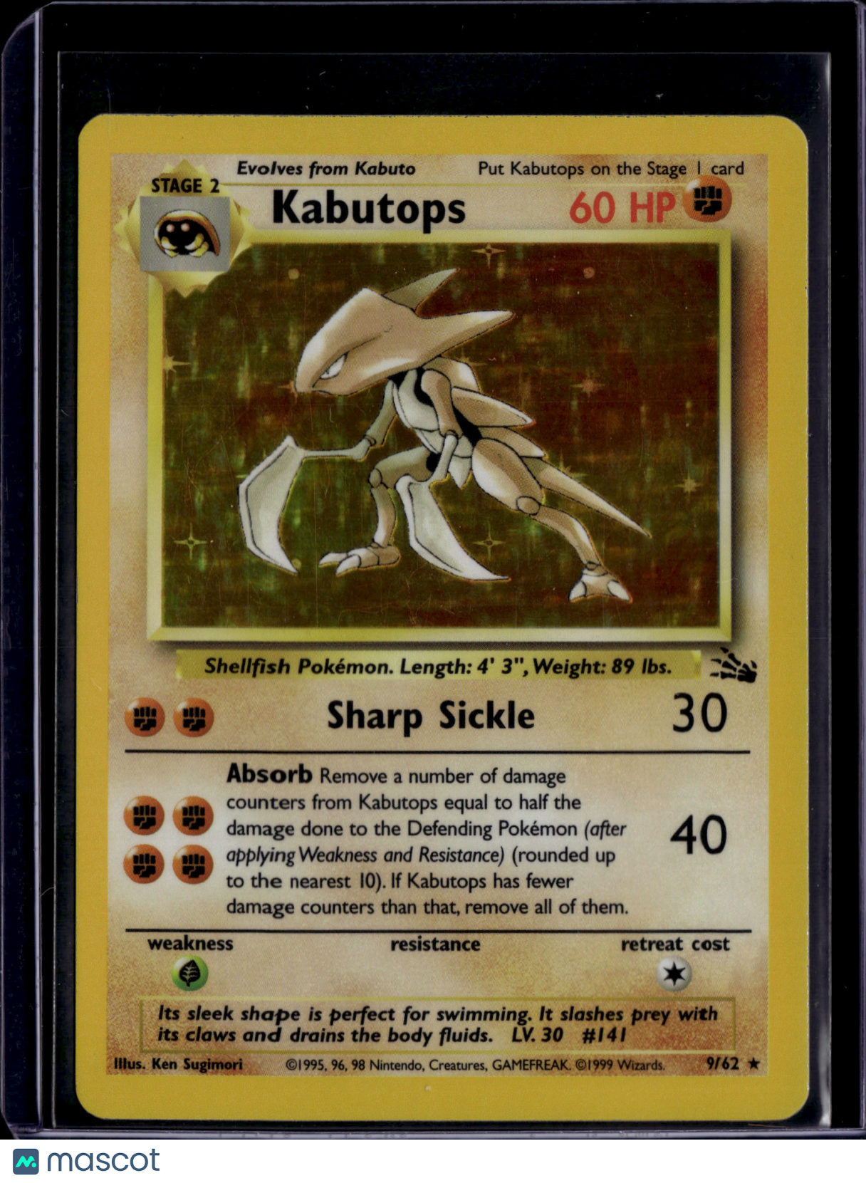 1999 Pokemon TCG Kabutops #9/62 9/62