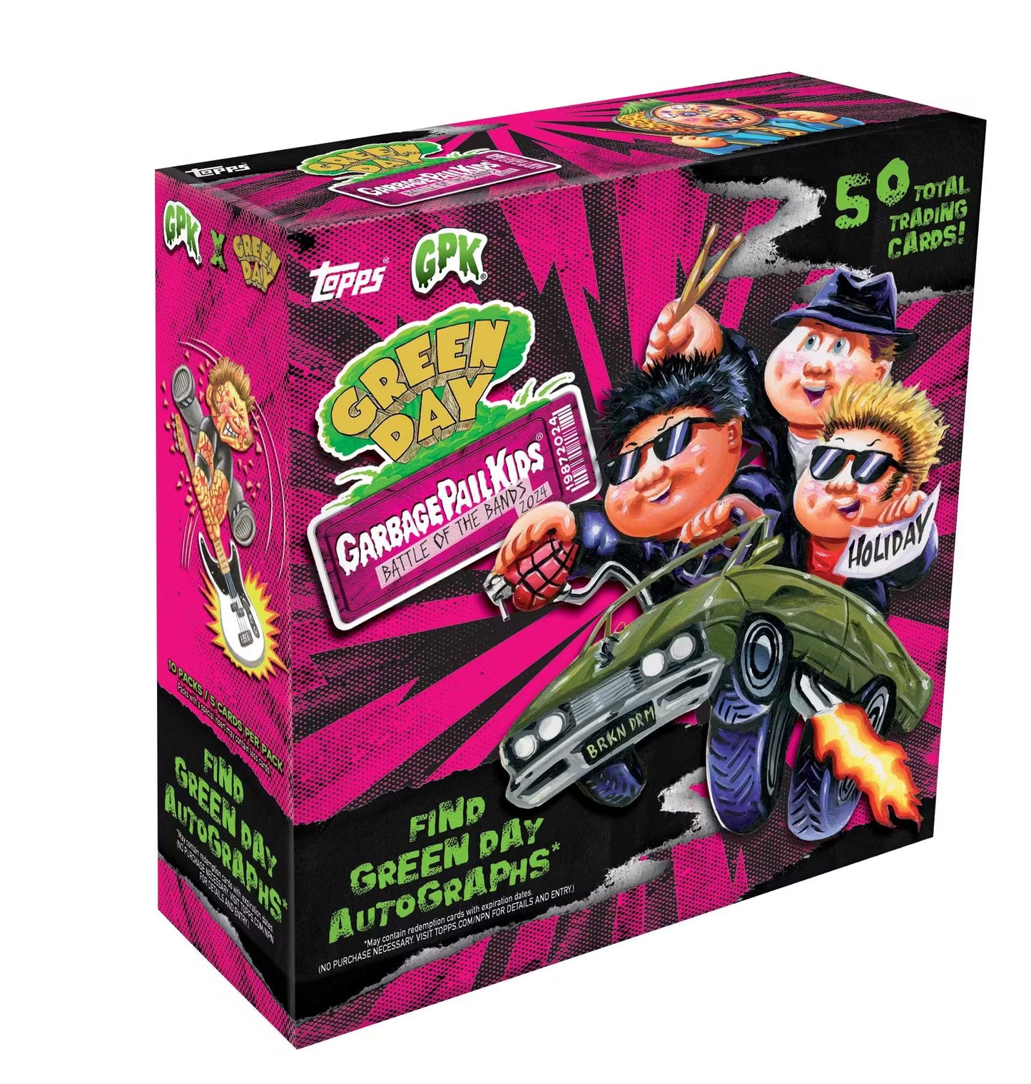 2024 Topps Garbage Pail Kids Battle of the Bands - Green Day Hobby Box (PRESELL)