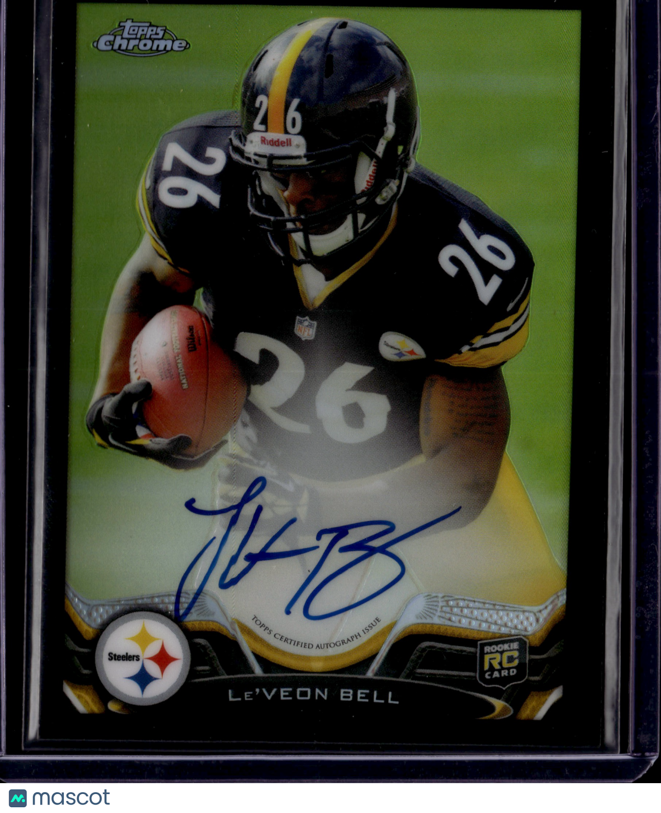 2013 Topps Chrome Le'Veon Bell Auto /25 Black #198 RC