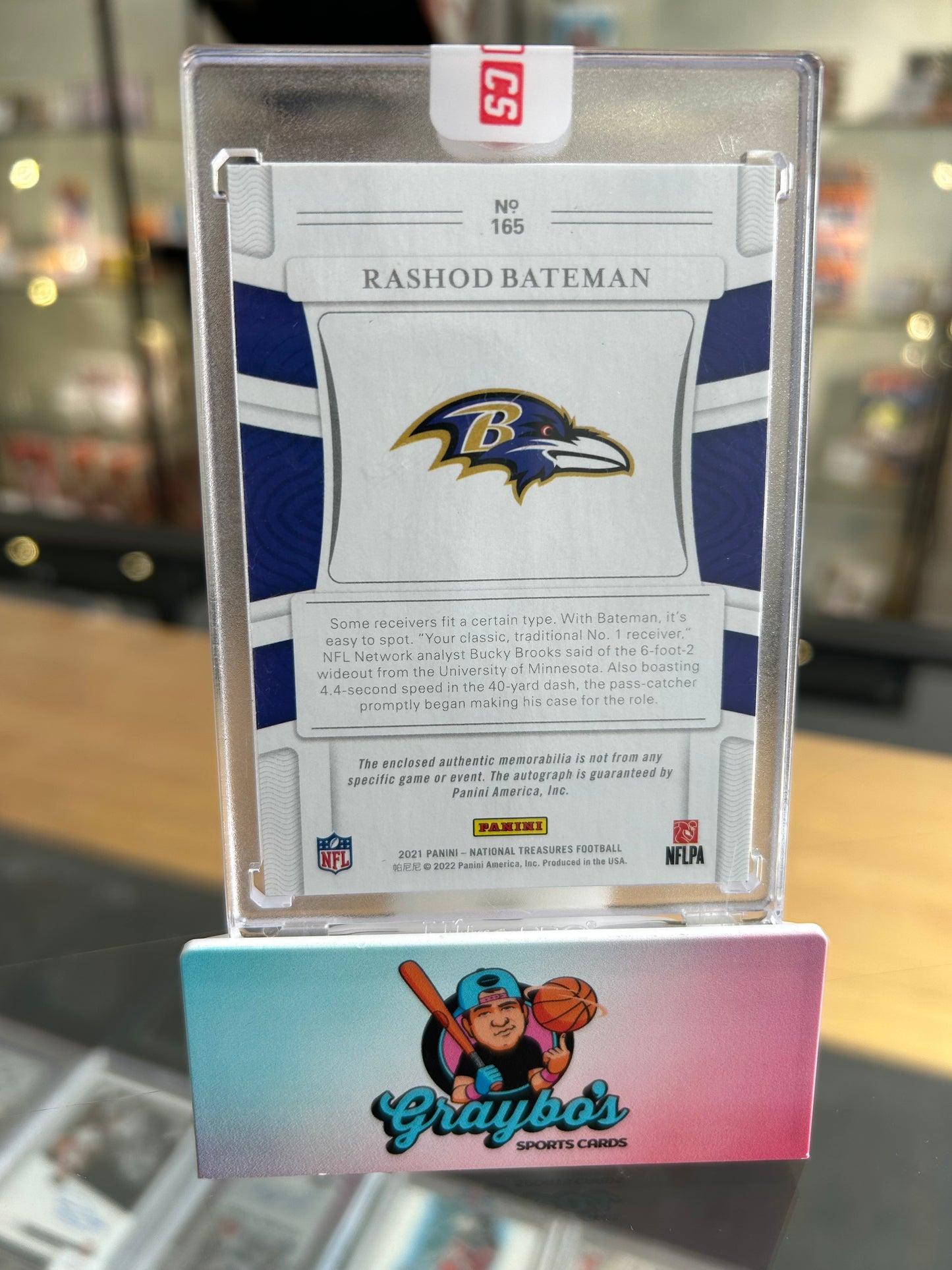 2021 Panini National Treasures Rashod Bateman Rookie Auto /25 #165
