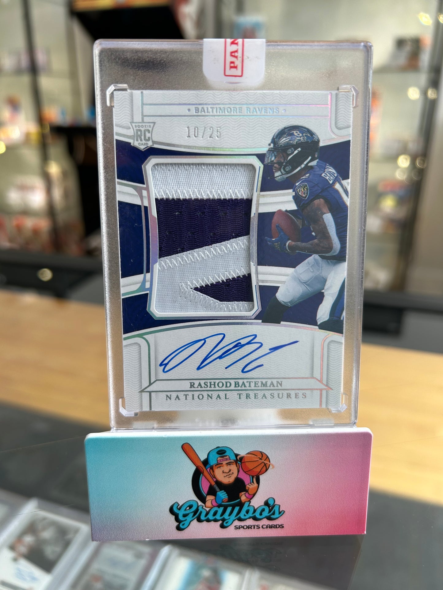 2021 Panini National Treasures Rashod Bateman Rookie Auto /25 #165