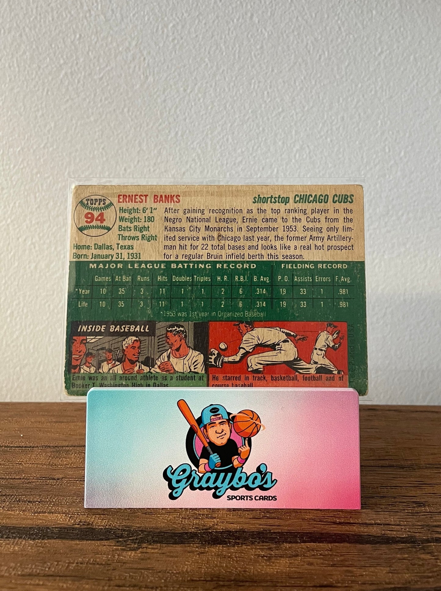 1954 Topps Ernie Banks #94