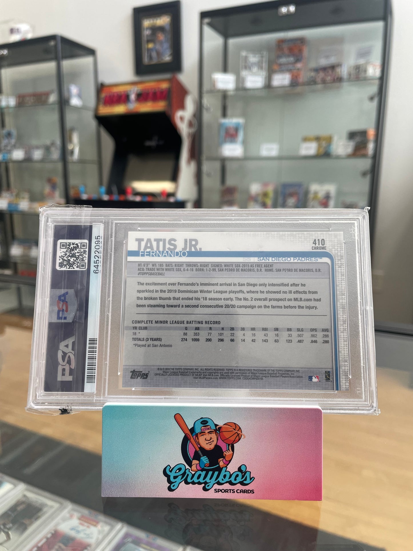 2019 Topps Complete Set Fernando Tatis Jr. Chrome #410 PSA 10