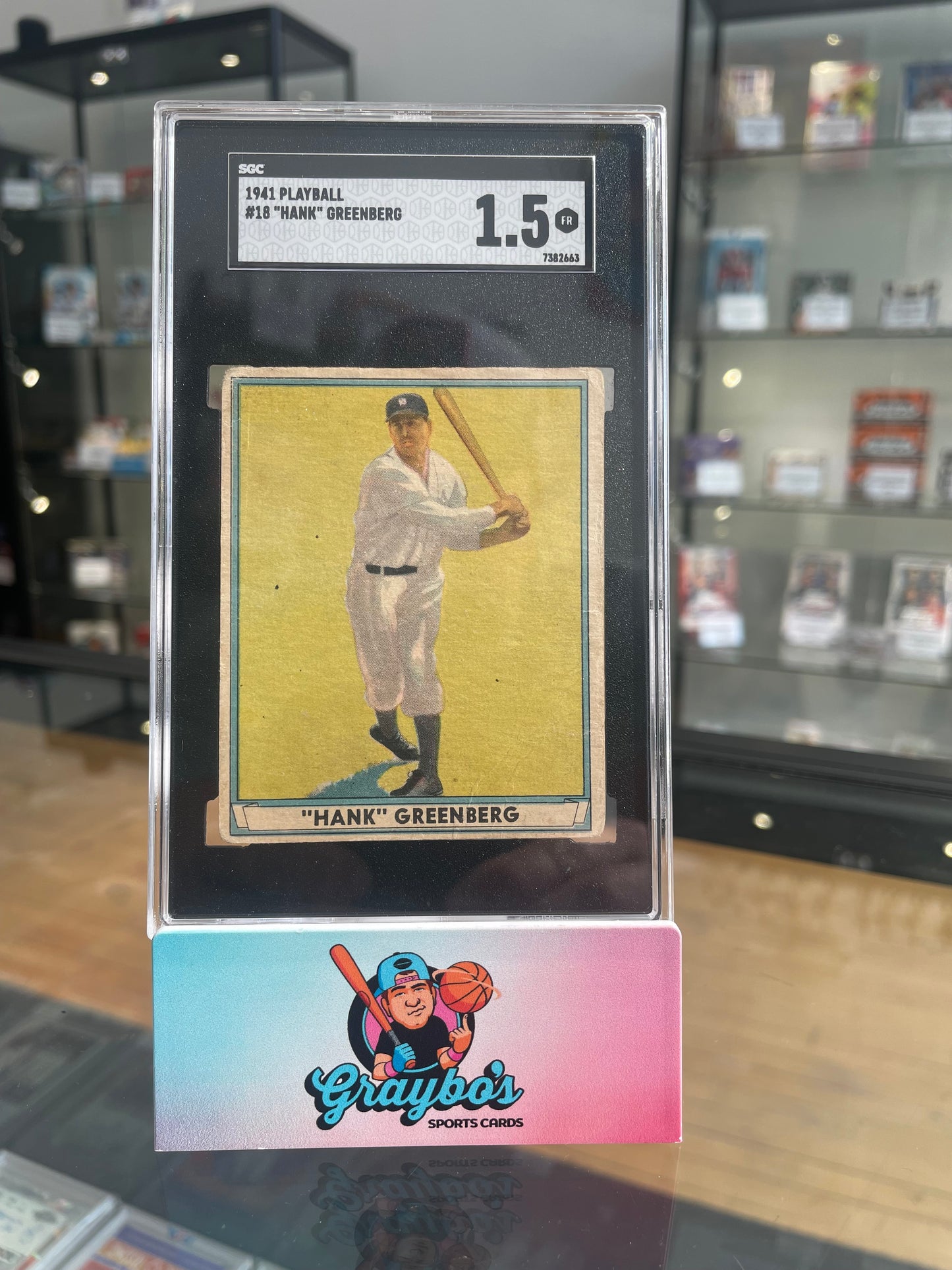 1941 Playball Hank Greenberg #18 SGC 1.5