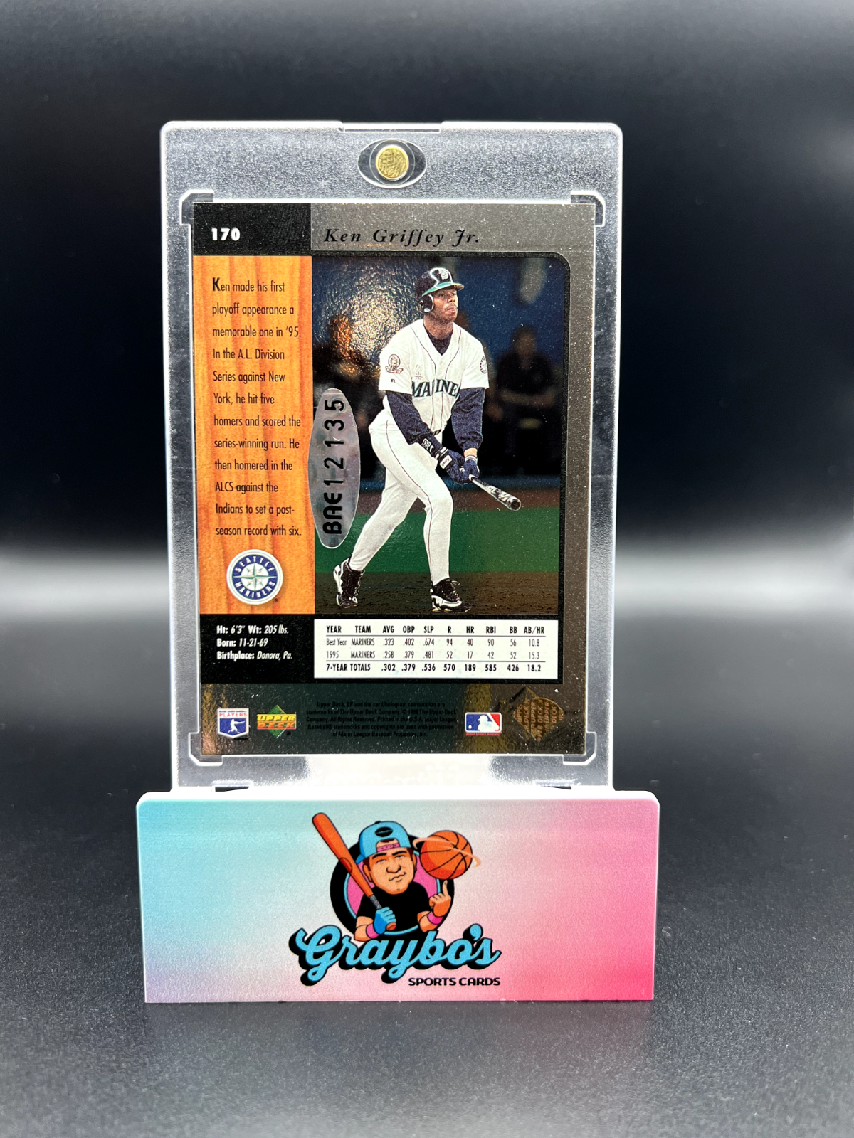 Ken Griffey Jr. Seattle Mariners 1996 Upper Deck SP Autograph Buy Back UDA /312