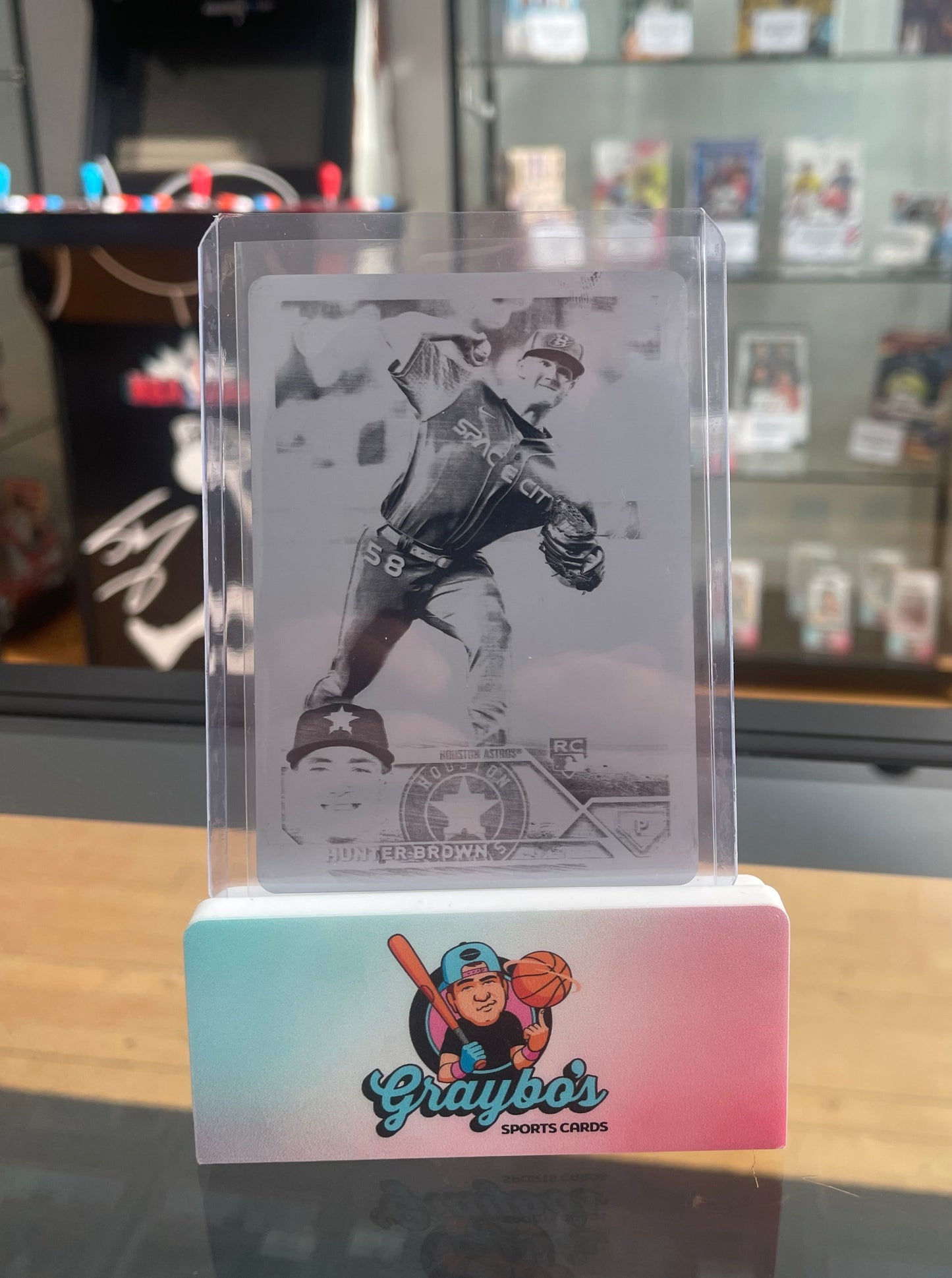 2023 Topps Hunter Brown 1 of 1 Black Printing Plate #111