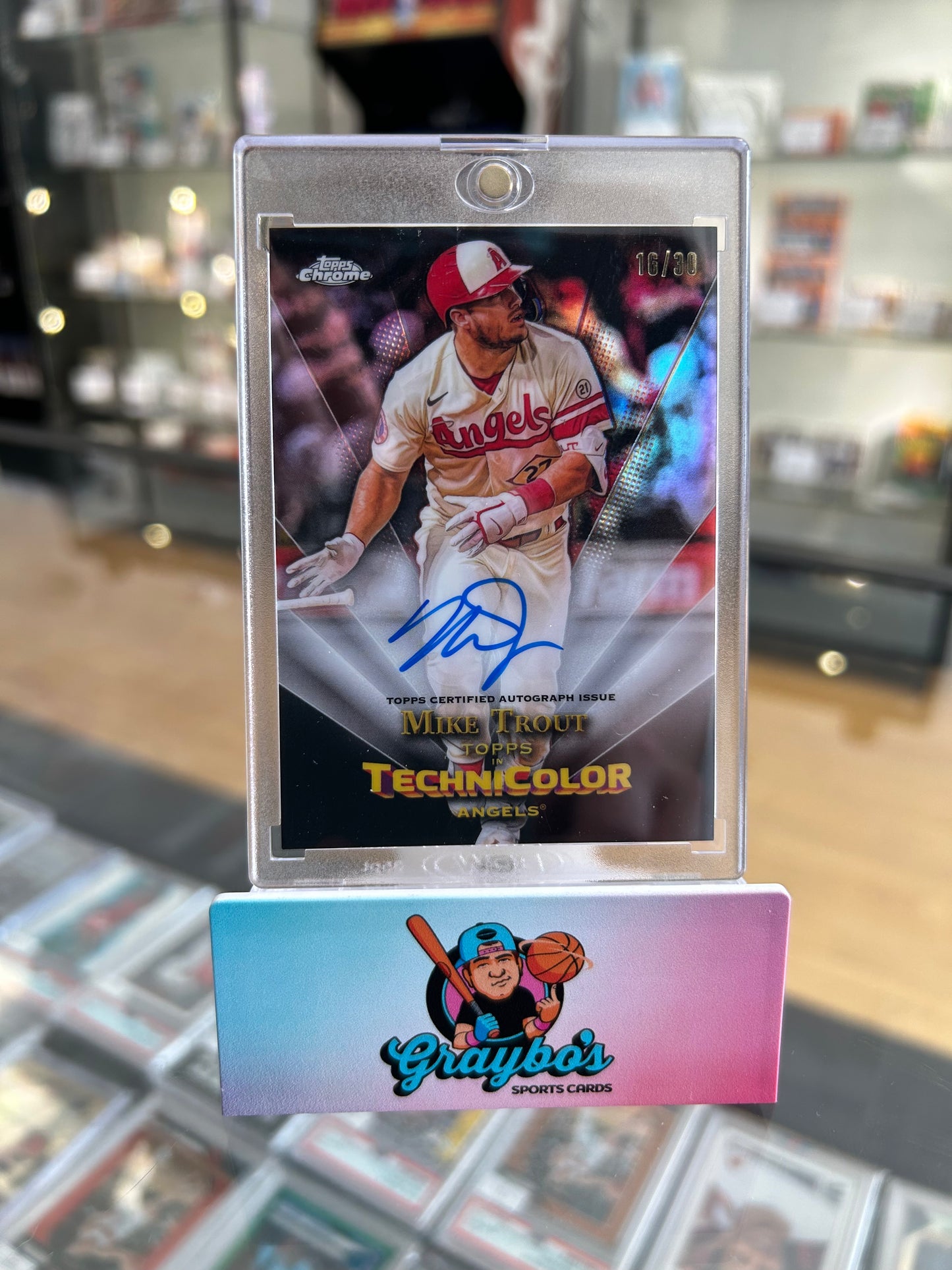 2023 Topps Chrome Mike Trout Technicolor Auto /30 #TTA-MT