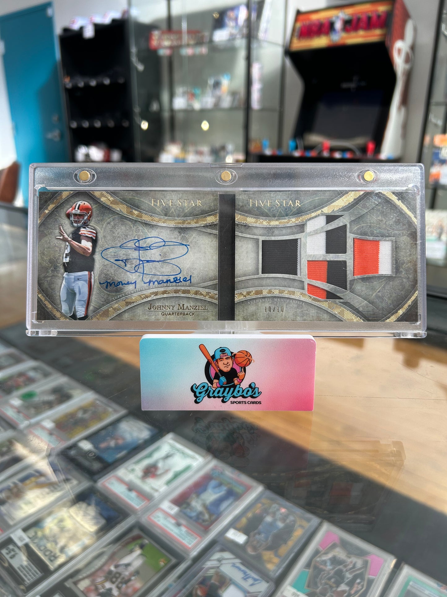 2014 Topps Five Star Johnny Manziel 4 Piece Signature Booklet /10 #FSSB-JM