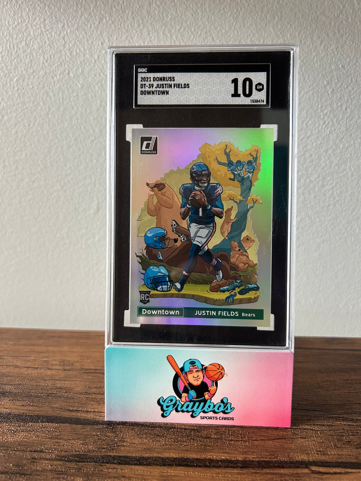 2021 Donruss Justin Fields Downtown #DT-39 SGC 10
