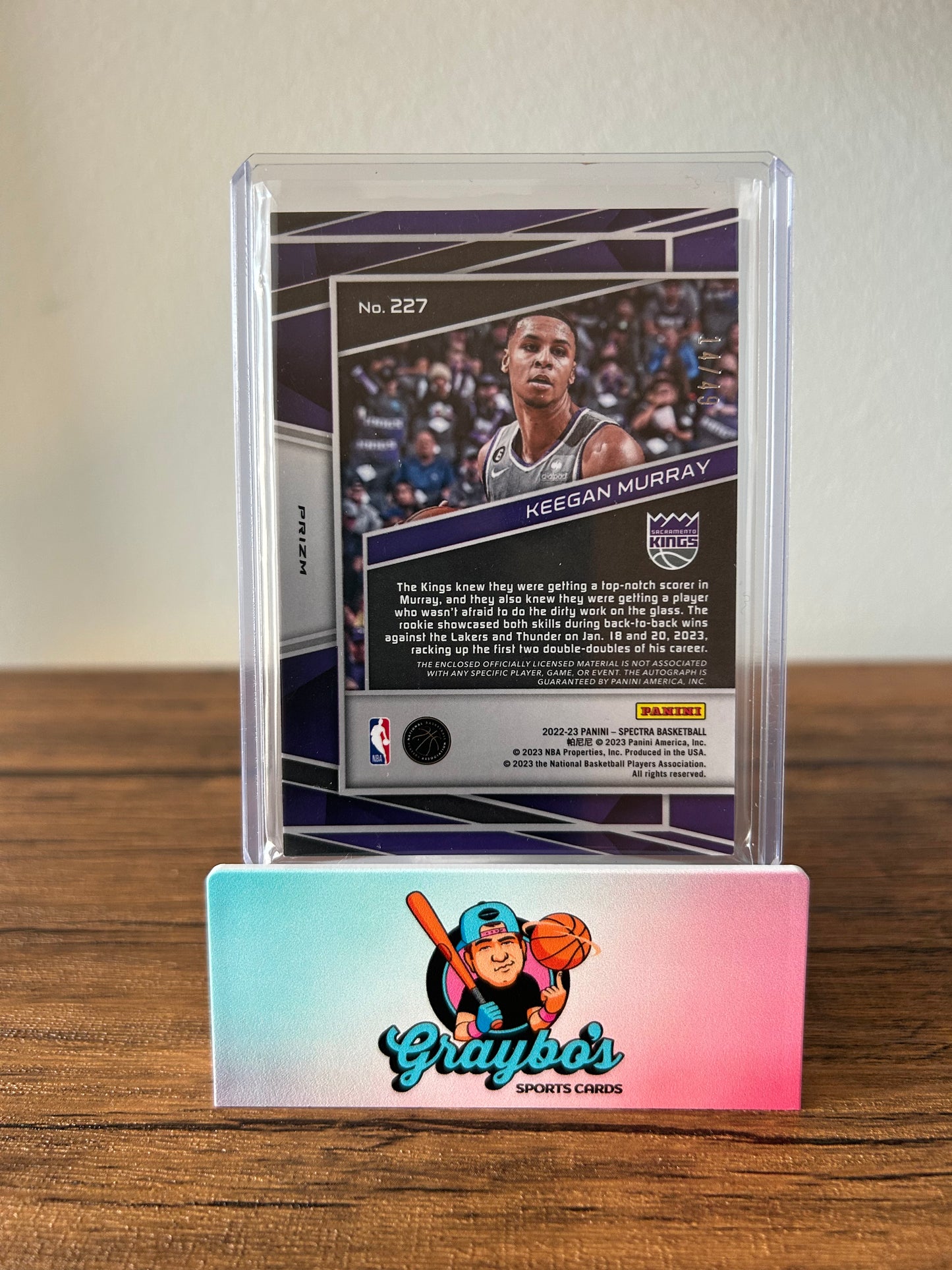 2022-23 Panini Spectra RPA Keegan Murray /49 #227