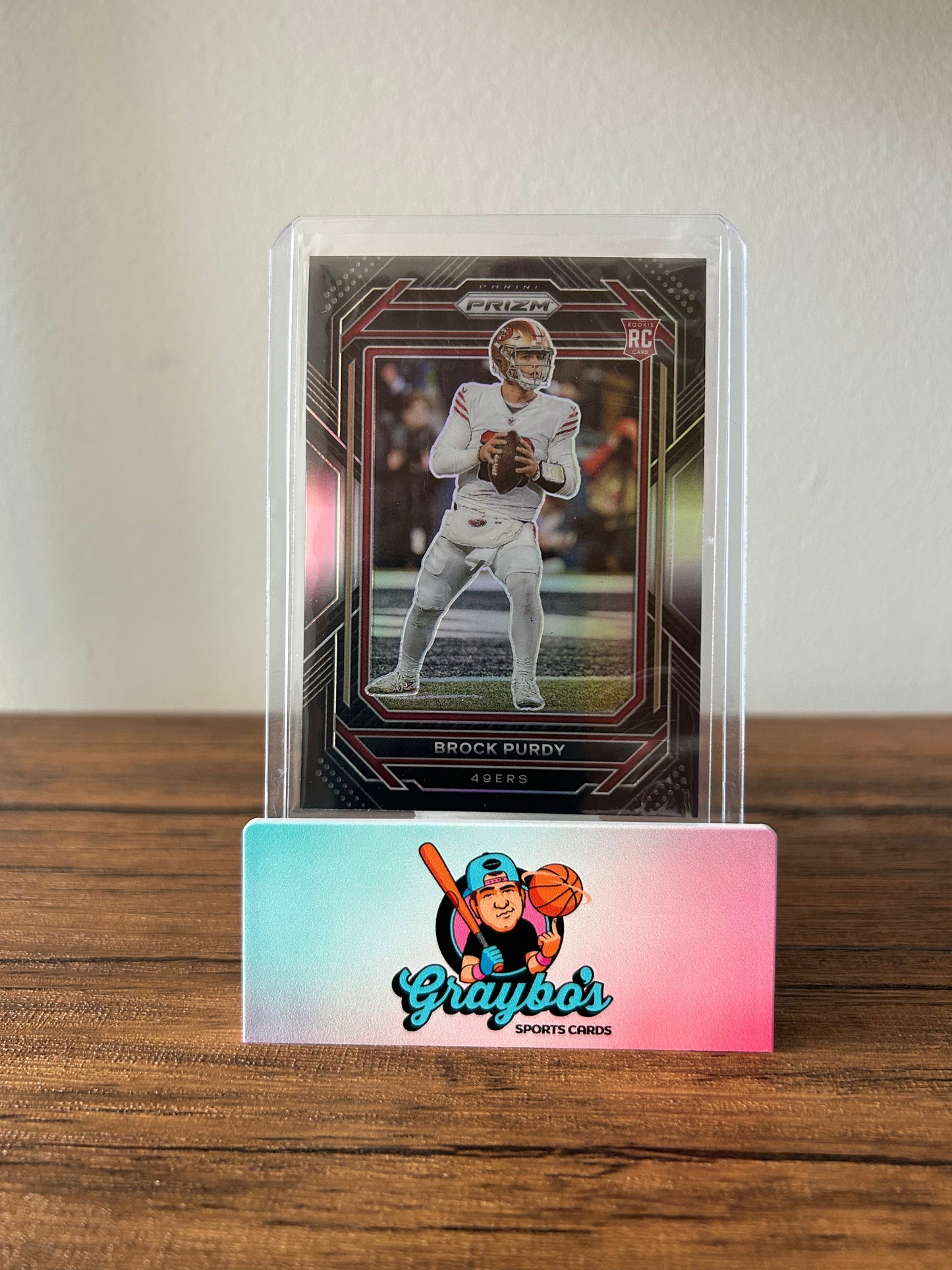 2022 Panini Chronicles Brock Purdy Prizm Black Silver #PB-8
