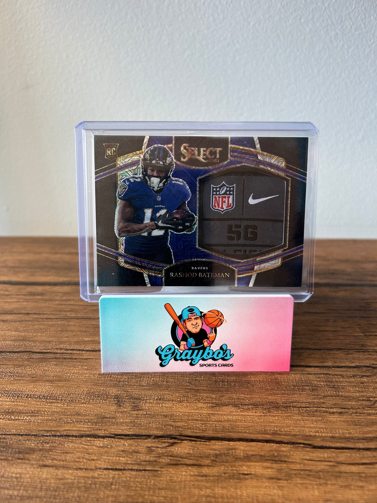 2021 Panini Select Rashod Bateman Patch RC 1/1 #JS-RBA