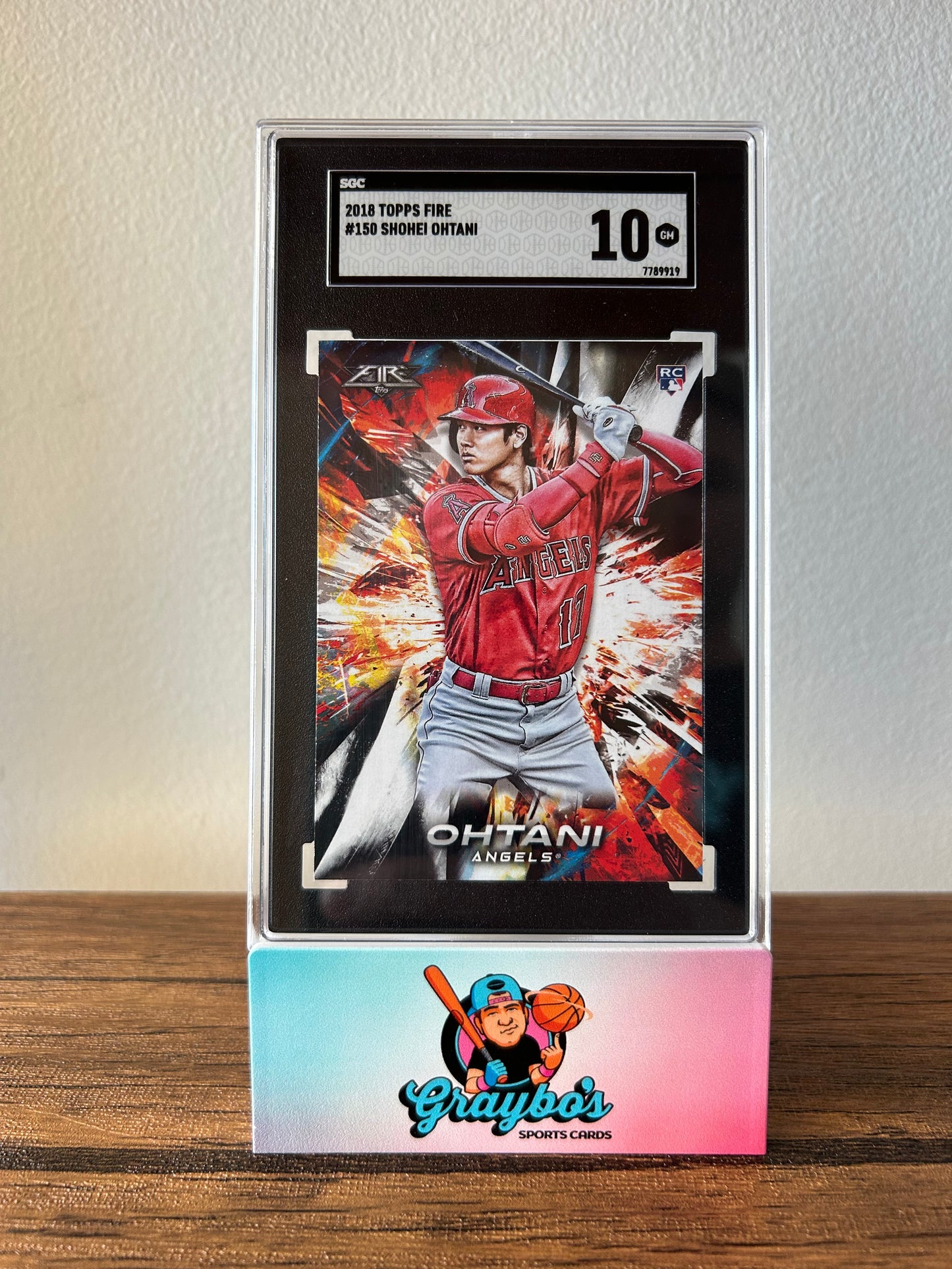 2018 Topps Fire Shohei Ohtani RC #150 SGC 10