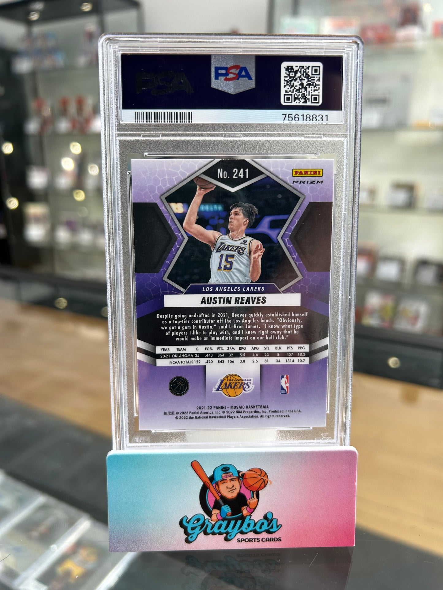 2021 Mosaic Austin Reaves Silver #241 PSA 10
