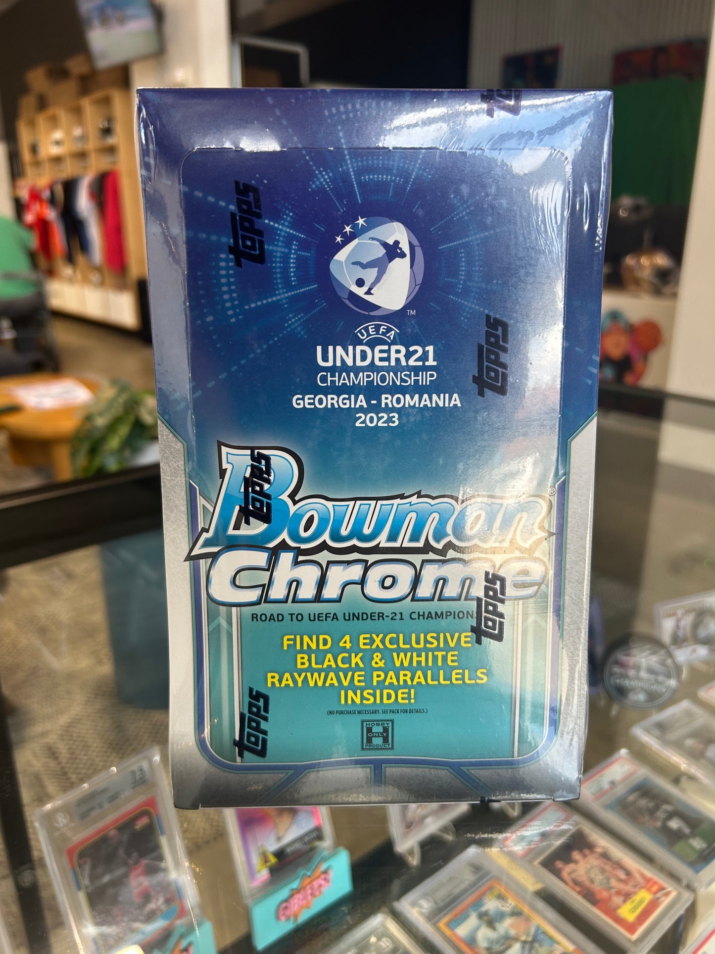 2022 Bowman Chrome Road to UEFA Under-21 European Championship Soccer Hobby Lite Box